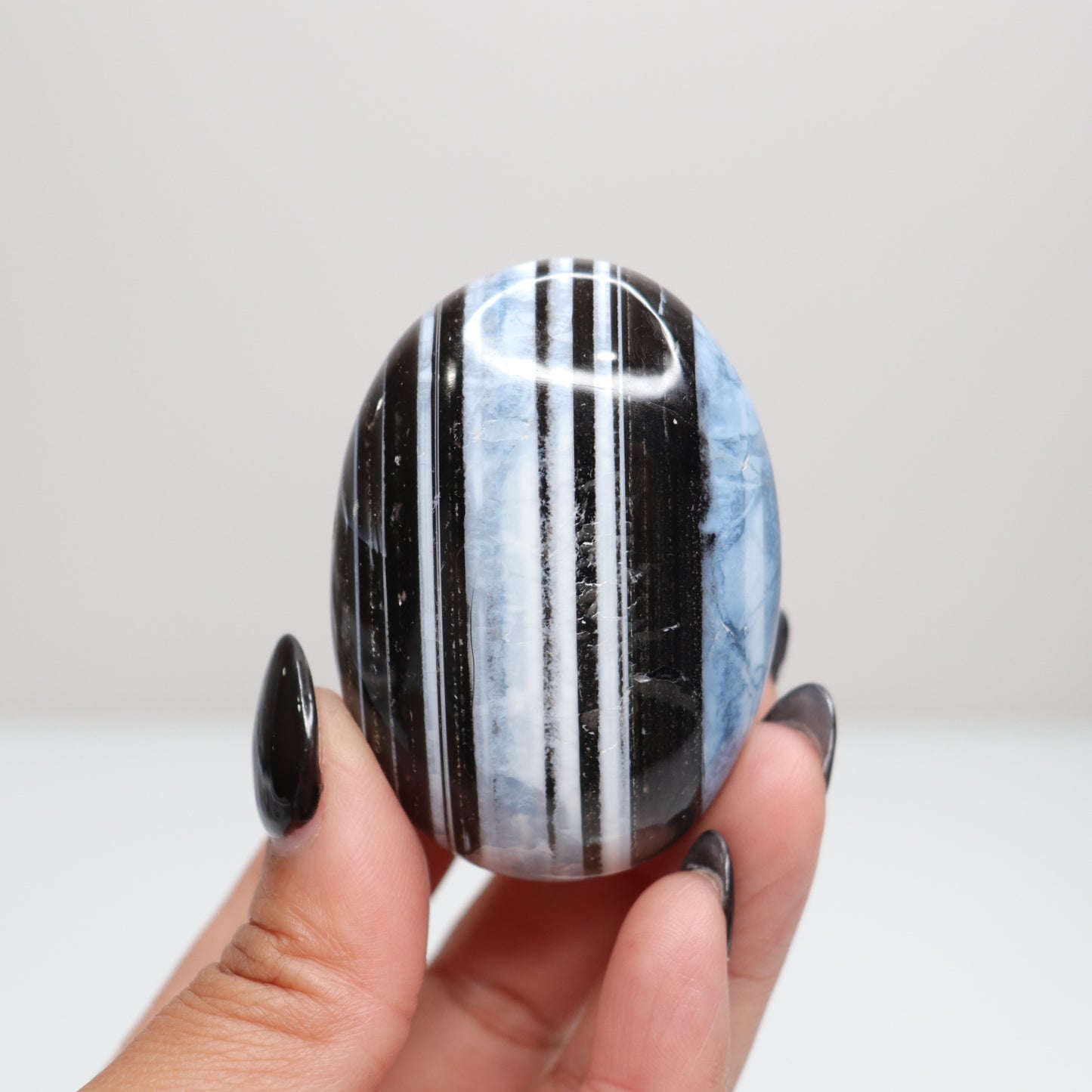 Blue Opal Palm Stone 44