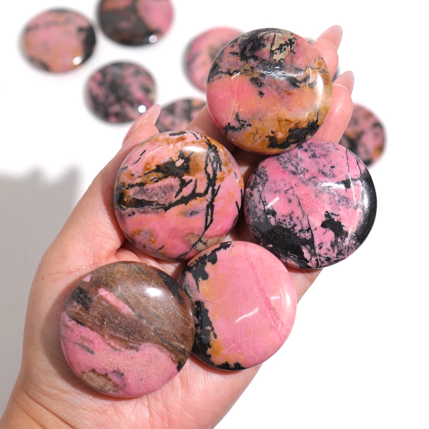 Rhodonite Flat Stones