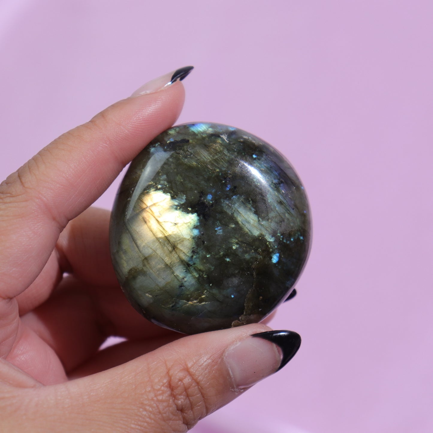 Labradorite Palm Stone | 7