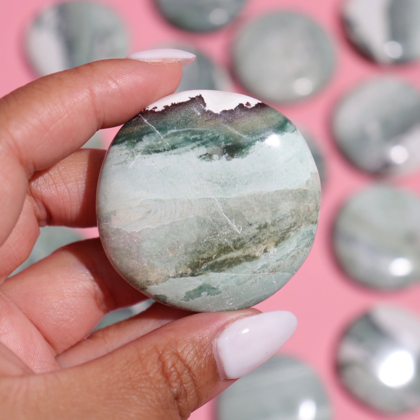 Green Sardonyx Flat Stones