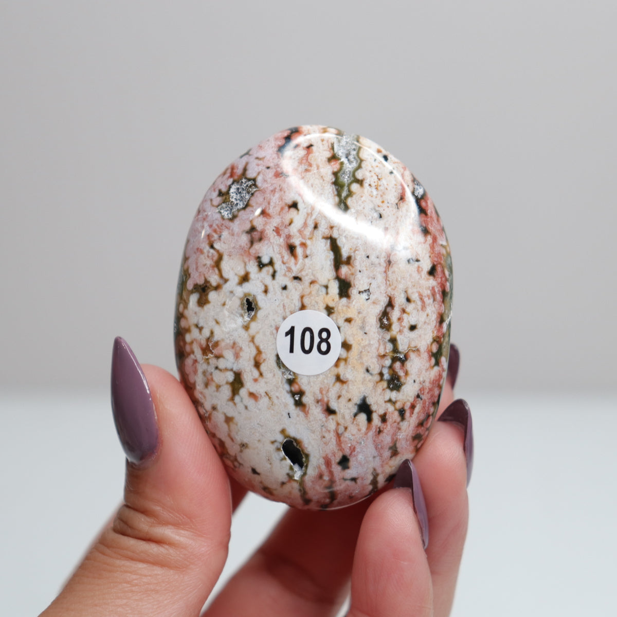 Ocean Jasper Palm Stone 108*