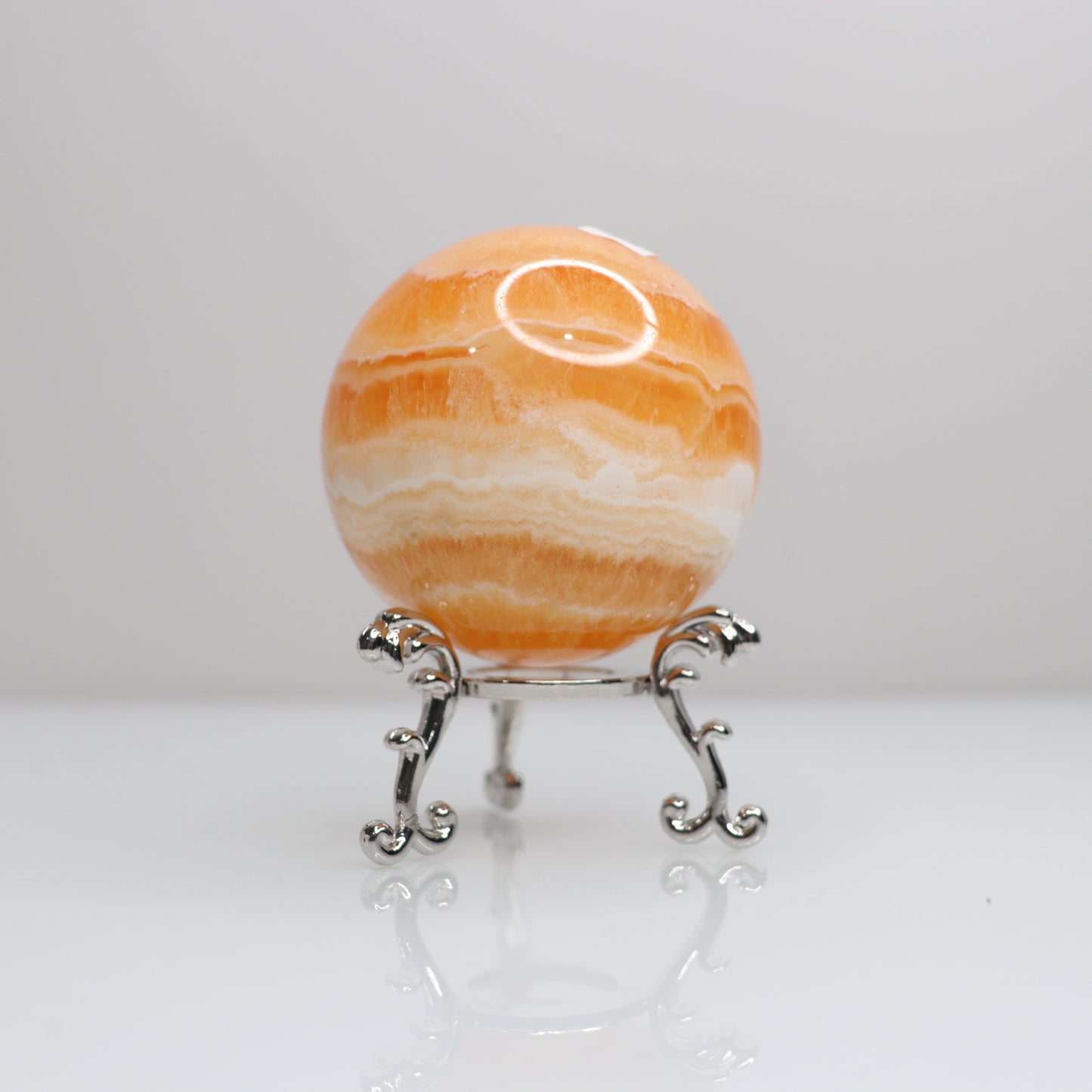 Orange Calcite Sphere | 4