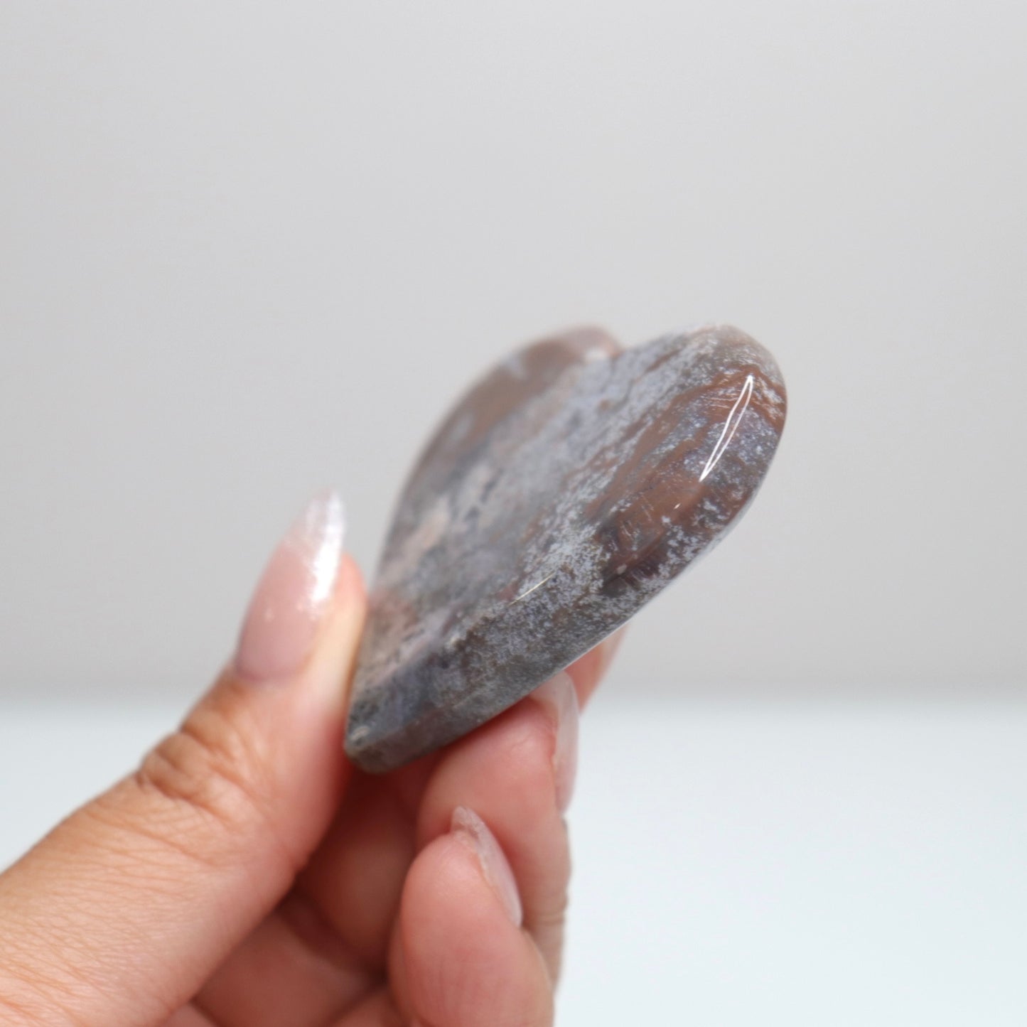 Moss Agate Heart | F