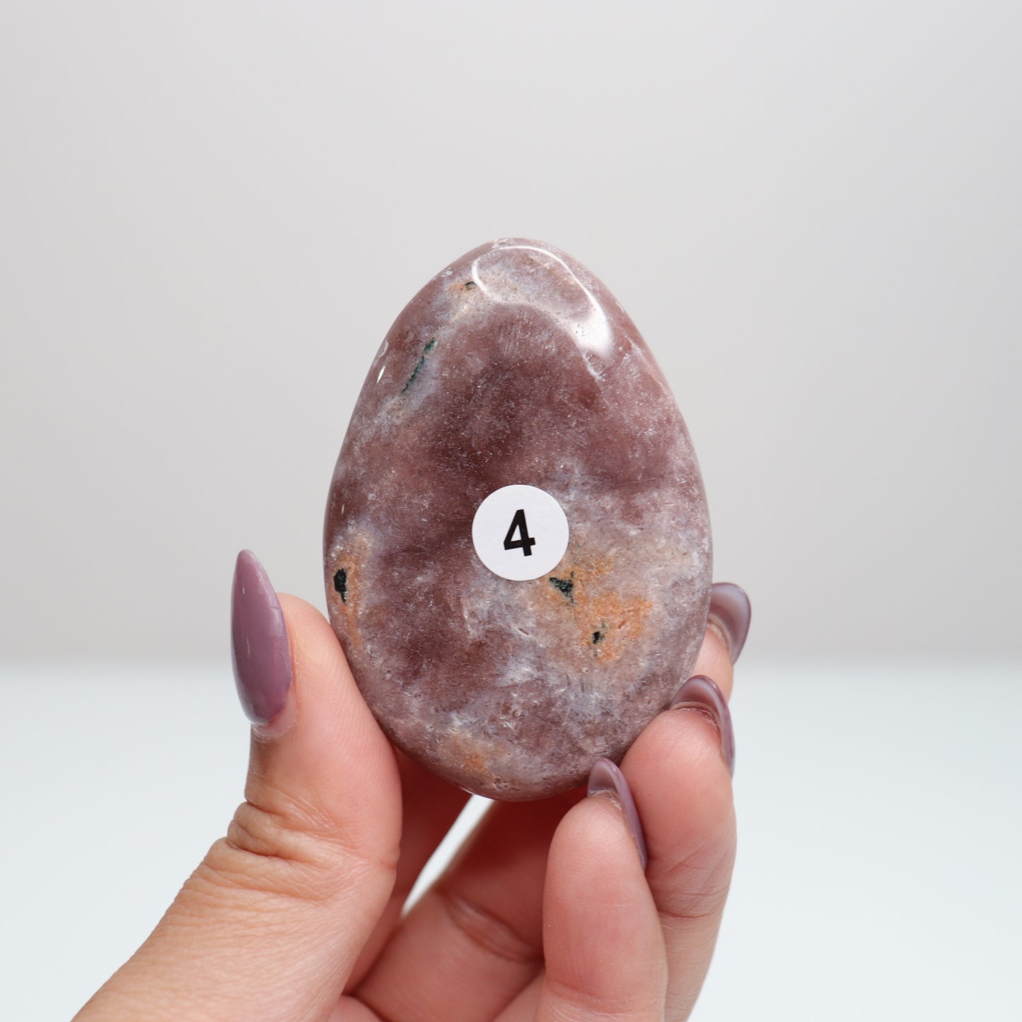 Pink Amethyst Palm Stone | 4