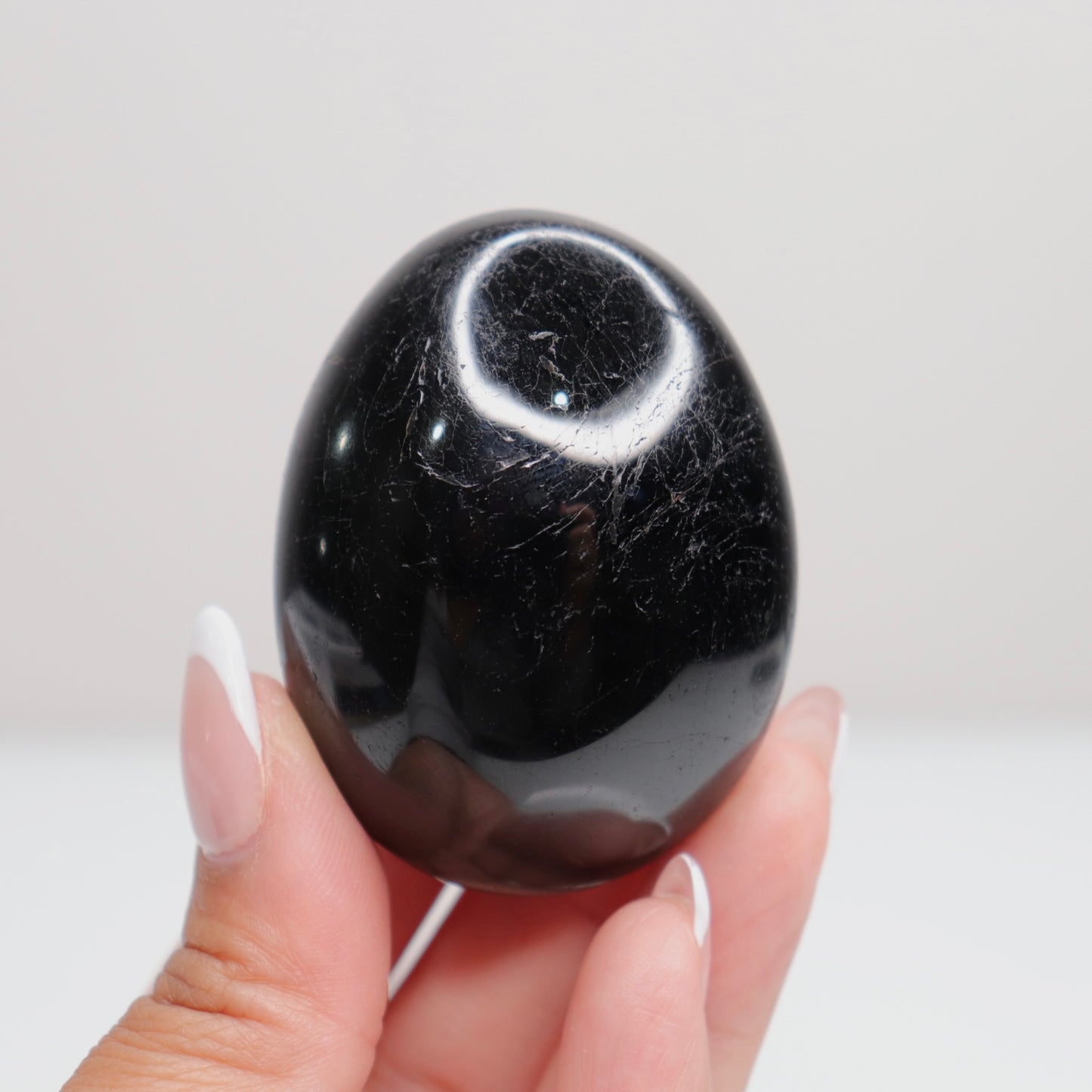 Black Tourmaline Palm Stone | A
