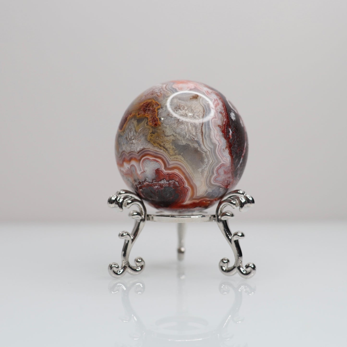 Mexican Lace Agate Sphere | 10