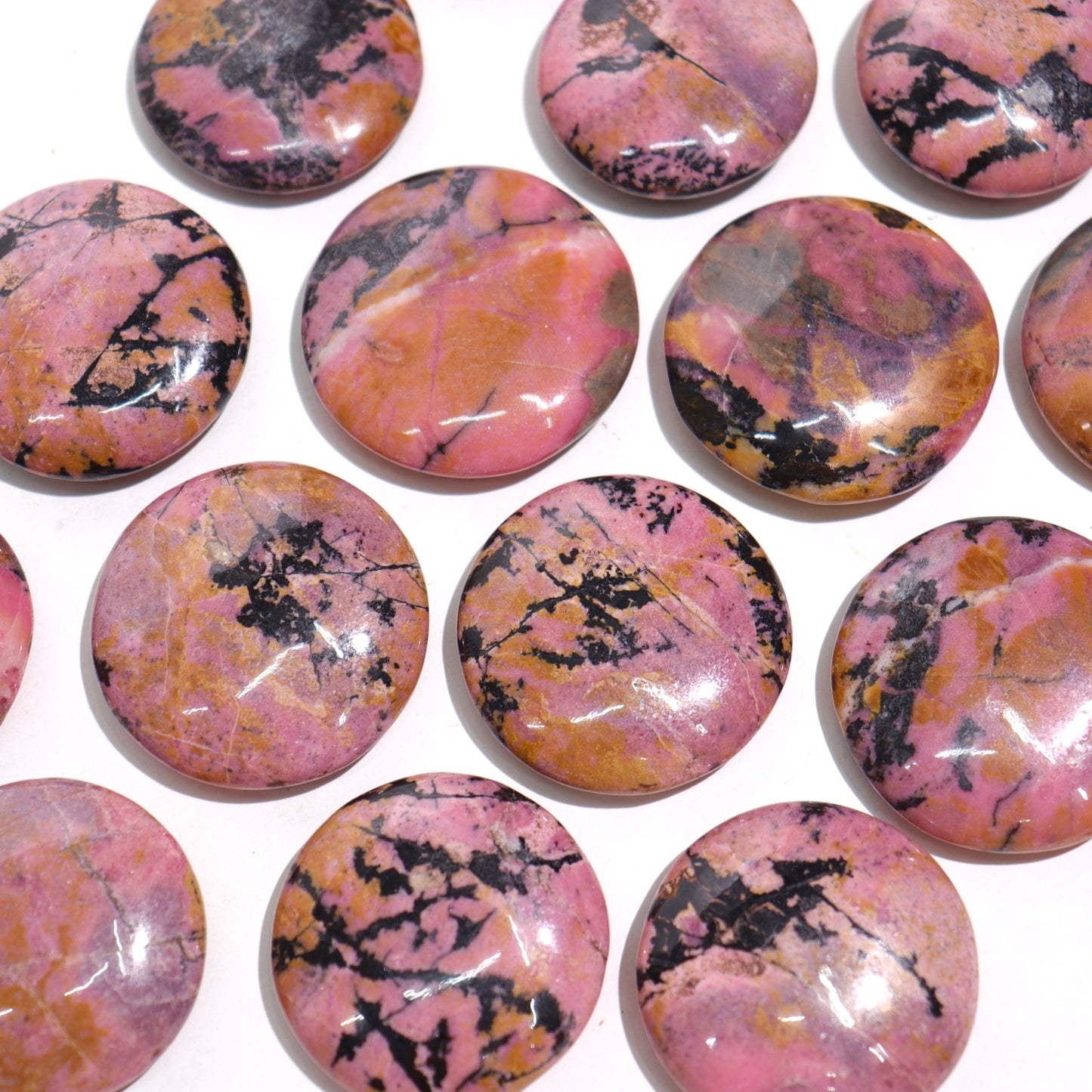 Rhodonite Flat Stones