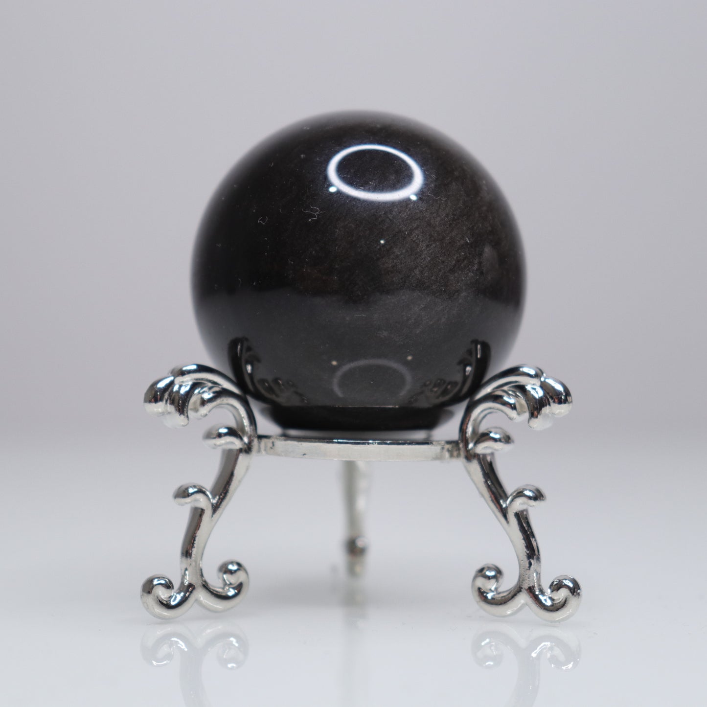 Silver Sheen Obsidian Sphere | 6