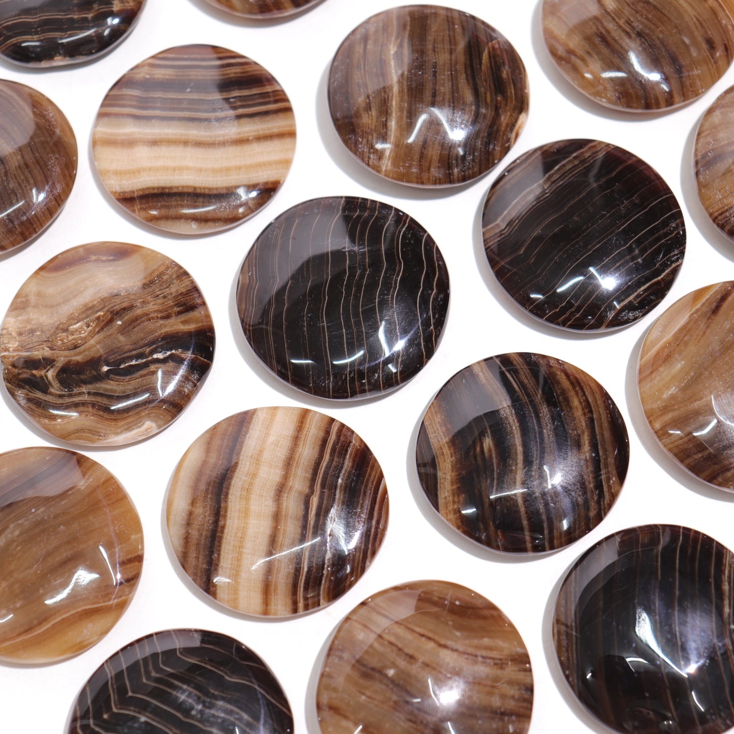 Chocolate Calcite Flat Stones