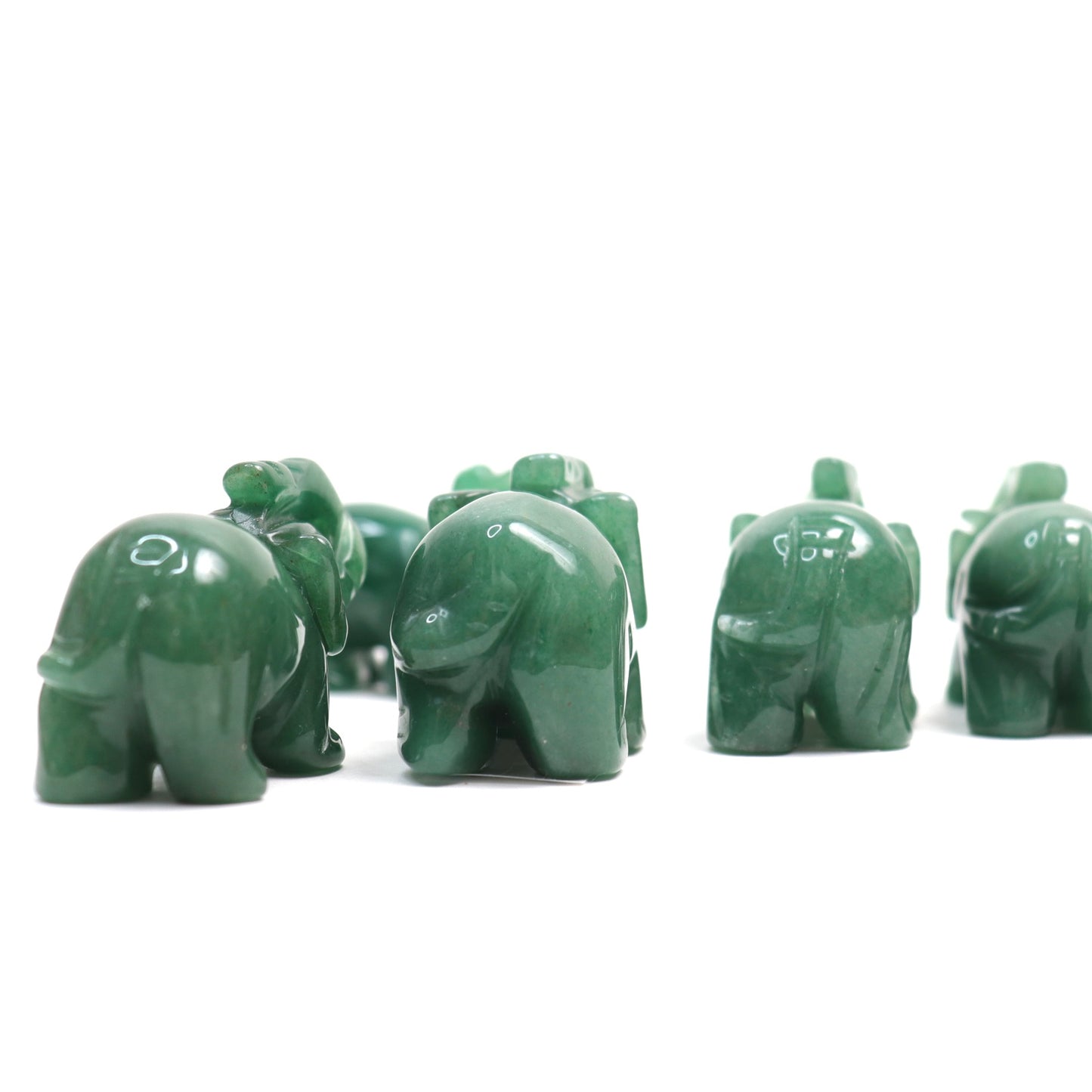 Green Aventurine Elephants | 2"