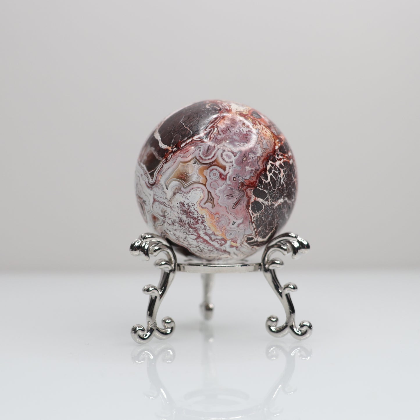 Mexican Lace Agate Sphere | 8