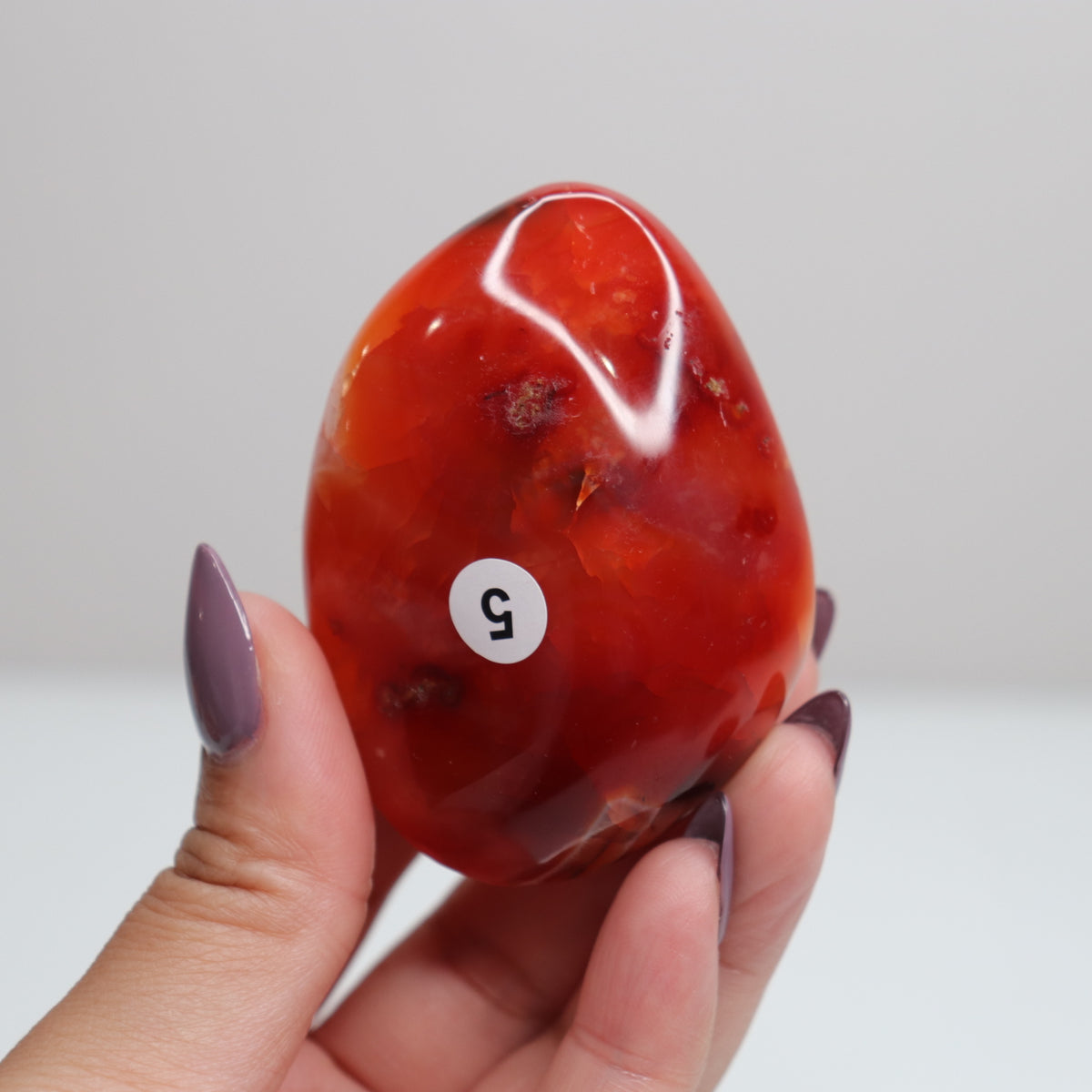 Carnelian Palm Stone 5