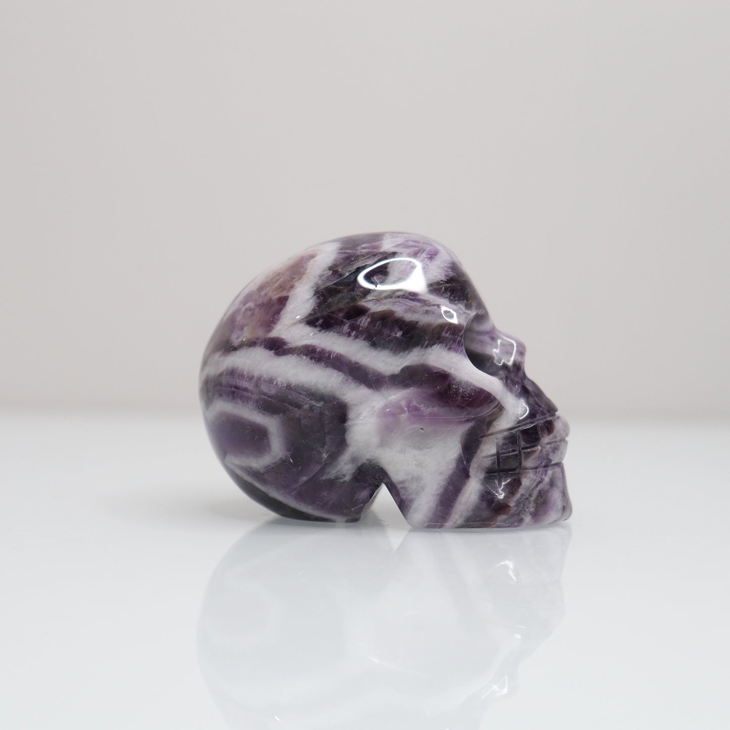 Chevron Amethyst Skull