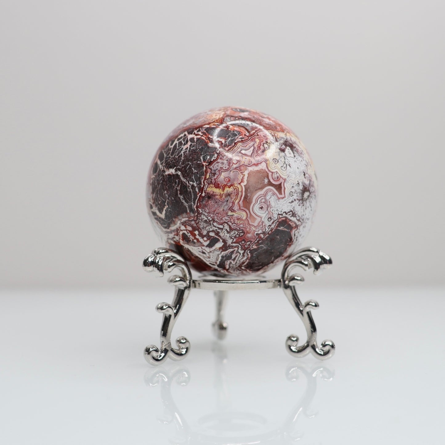 Mexican Lace Agate Sphere | 8