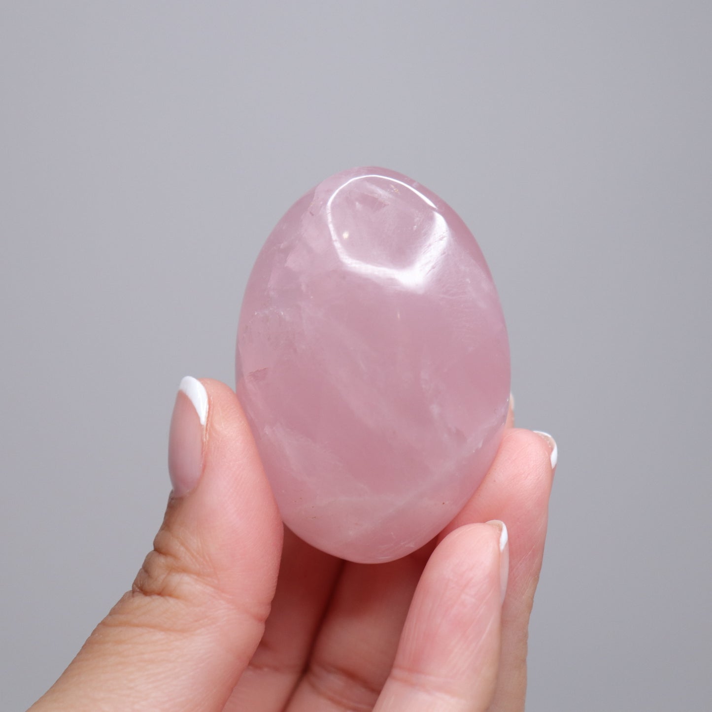 Rose Quartz Palm Stone | 1