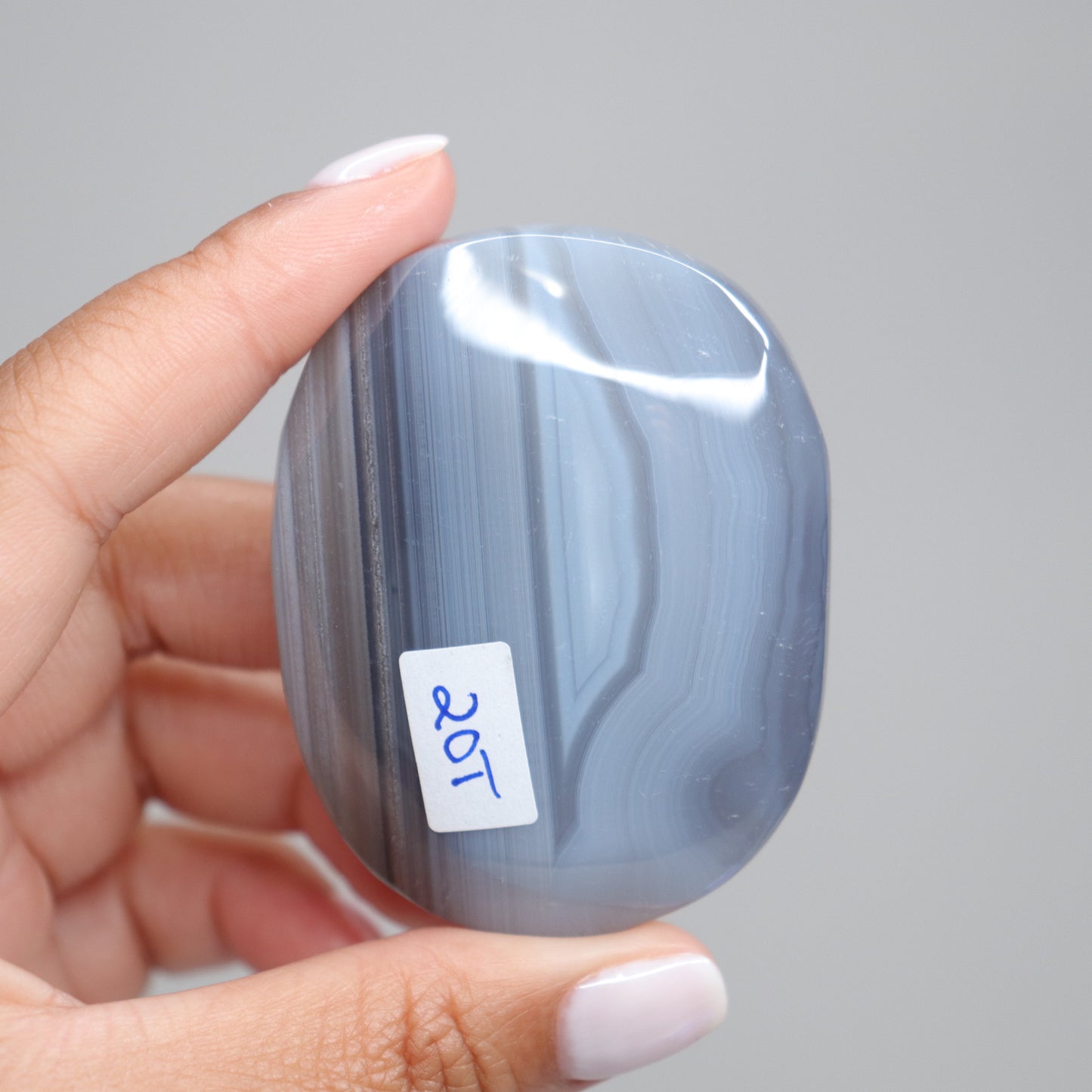 Banded Agate Palm Stone | 3