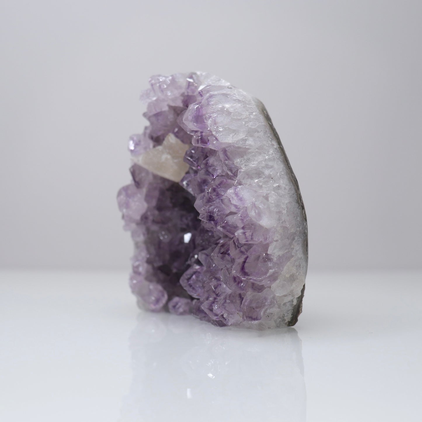 Amethyst Cluster w/Sugar Calcite | 2