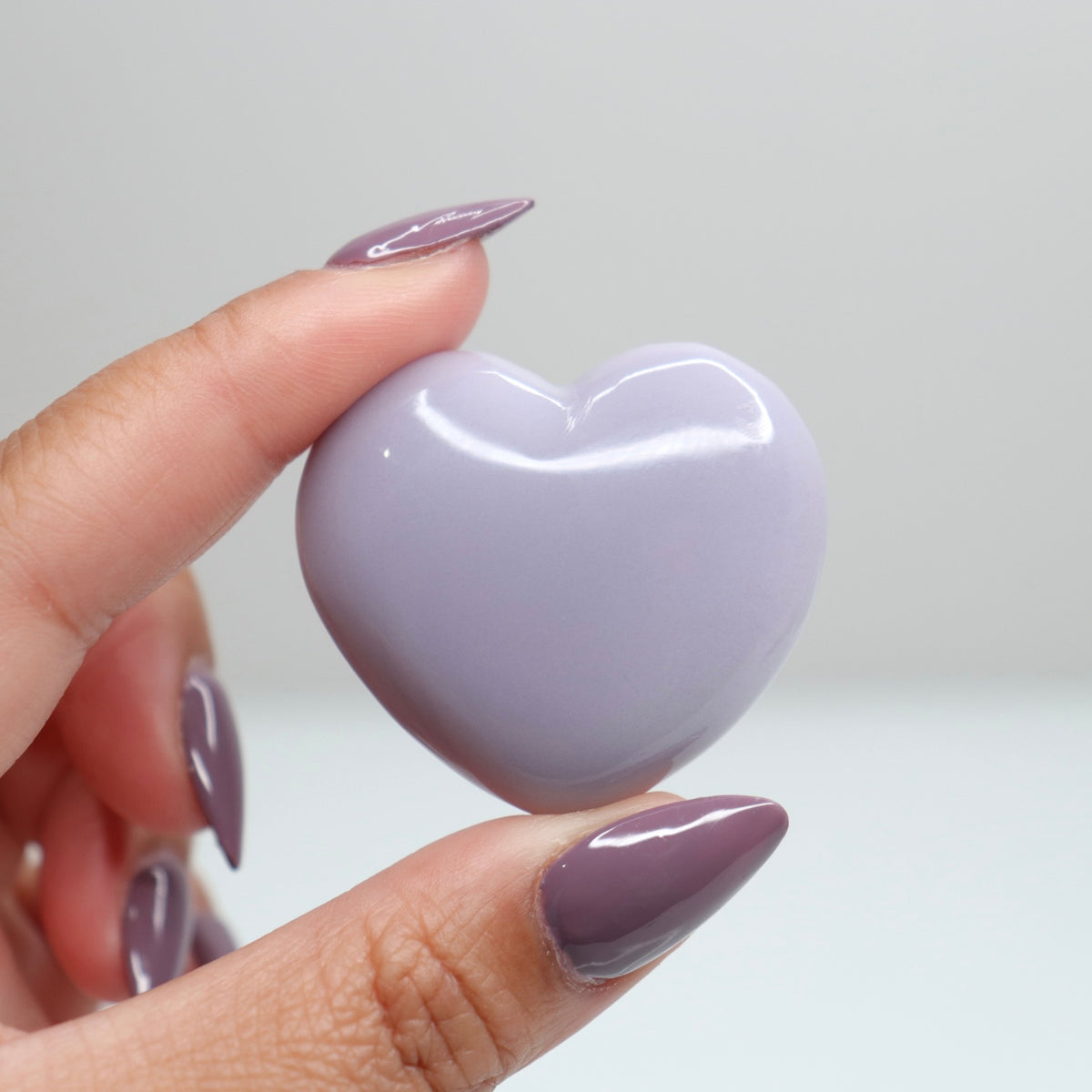 Lavender Fluorite Heart 1