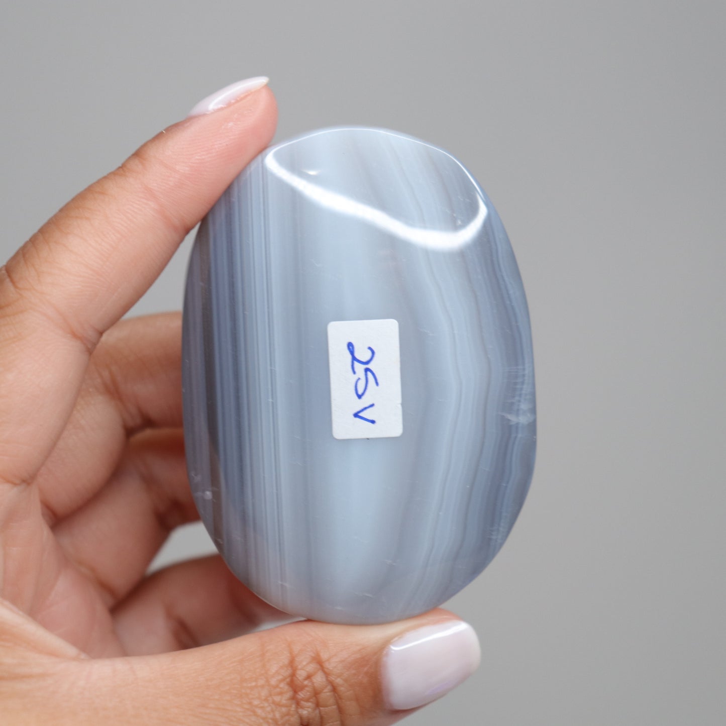 Banded Agate Palm Stone | 2