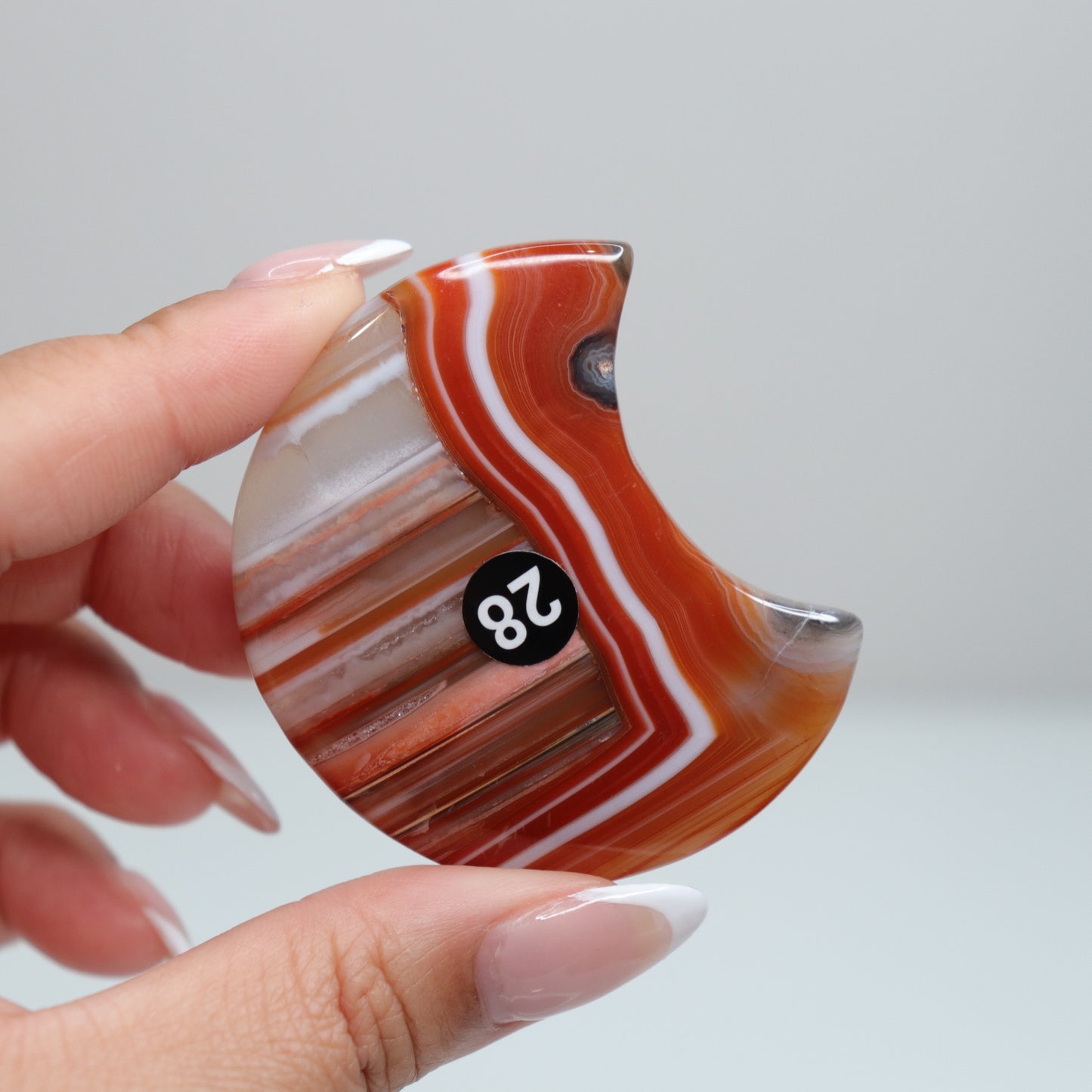 Carnelian Agate Moon 28