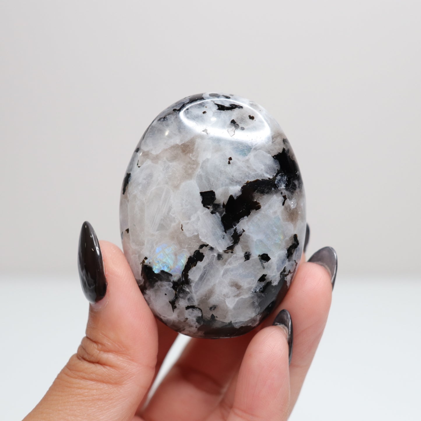 Rainbow Moonstone Palm Stone 63