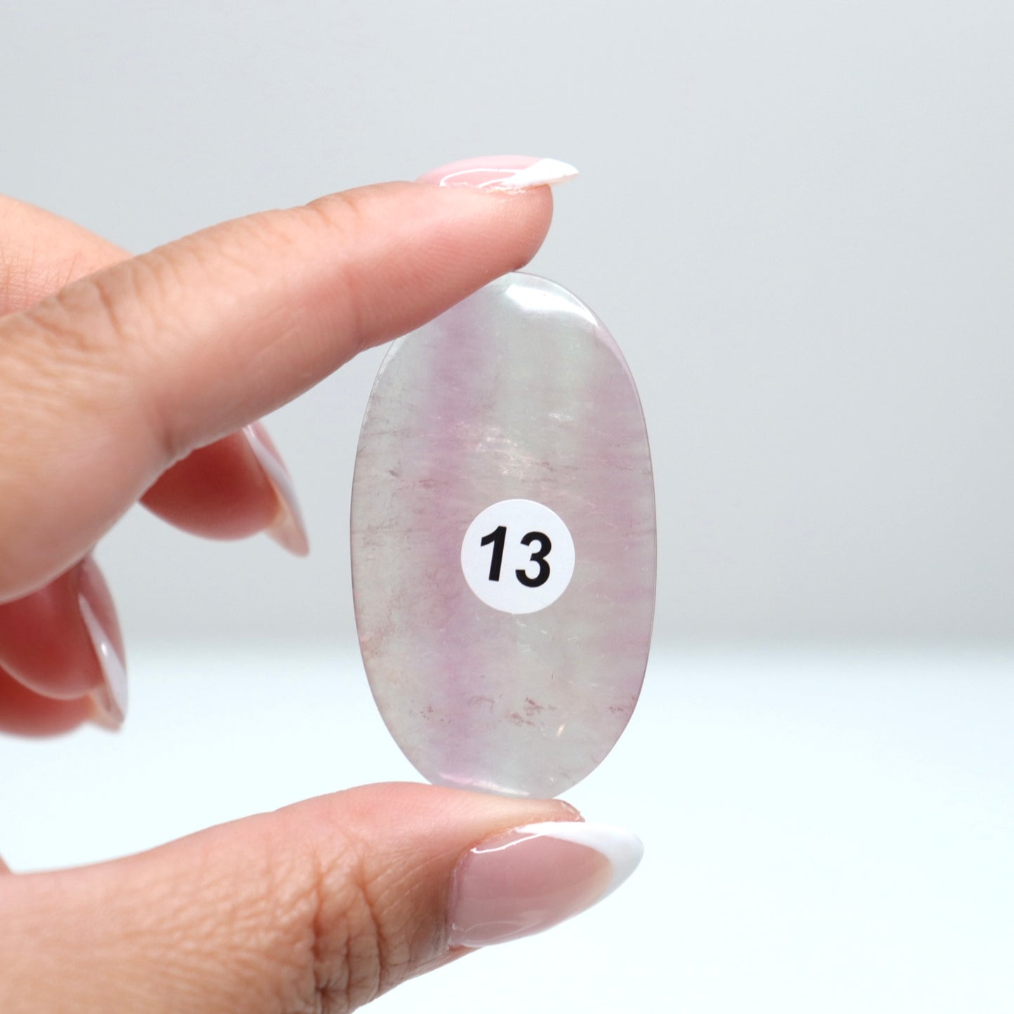 Fluorite Palm Stone | 13