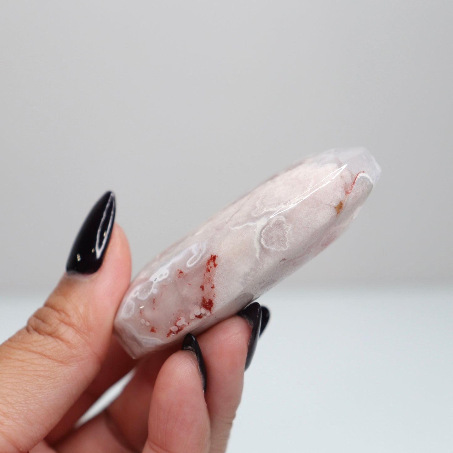 Flower Agate Palm Stone | 35