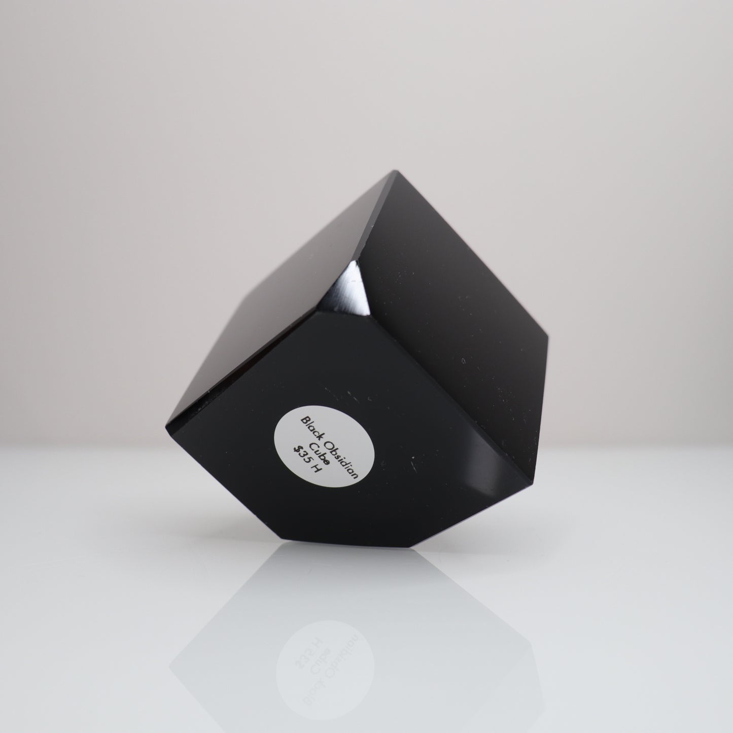Black Obsidian Cube | 2
