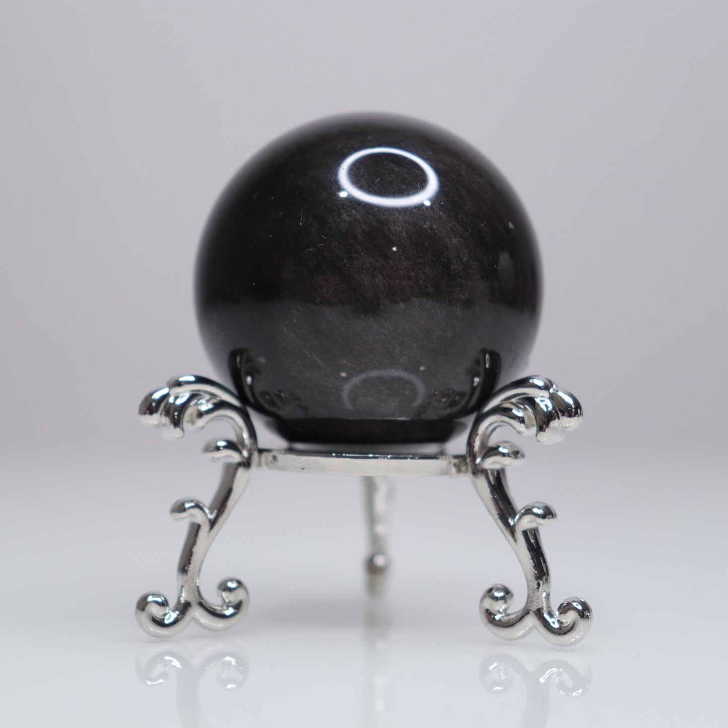 Silver Sheen Obsidian Sphere | 6