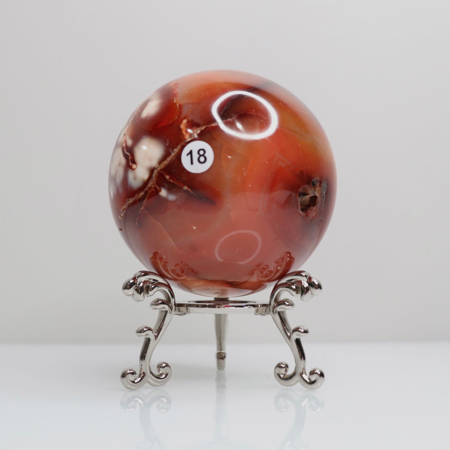 Carnelian Sphere 18