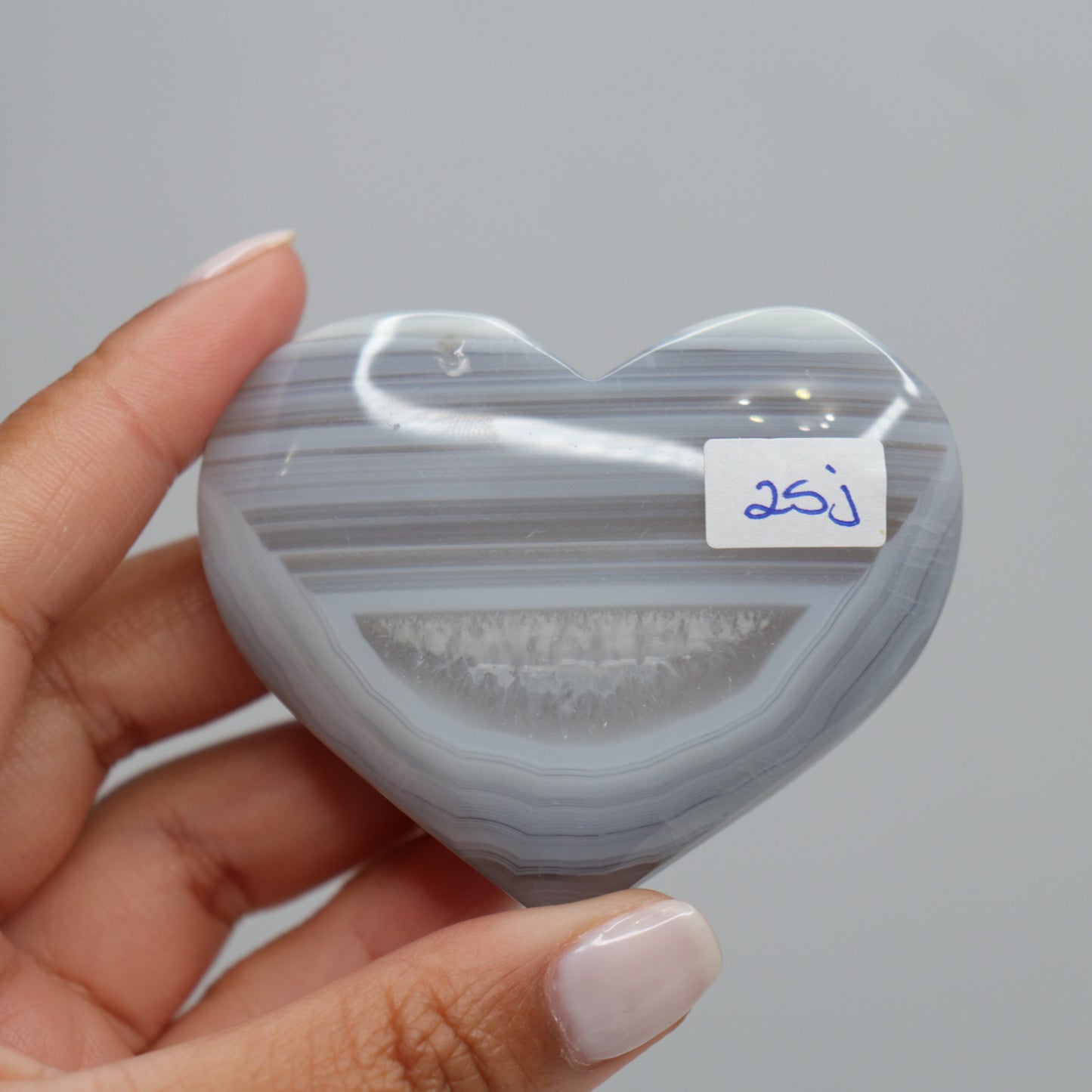 Banded Agate Heart | 7