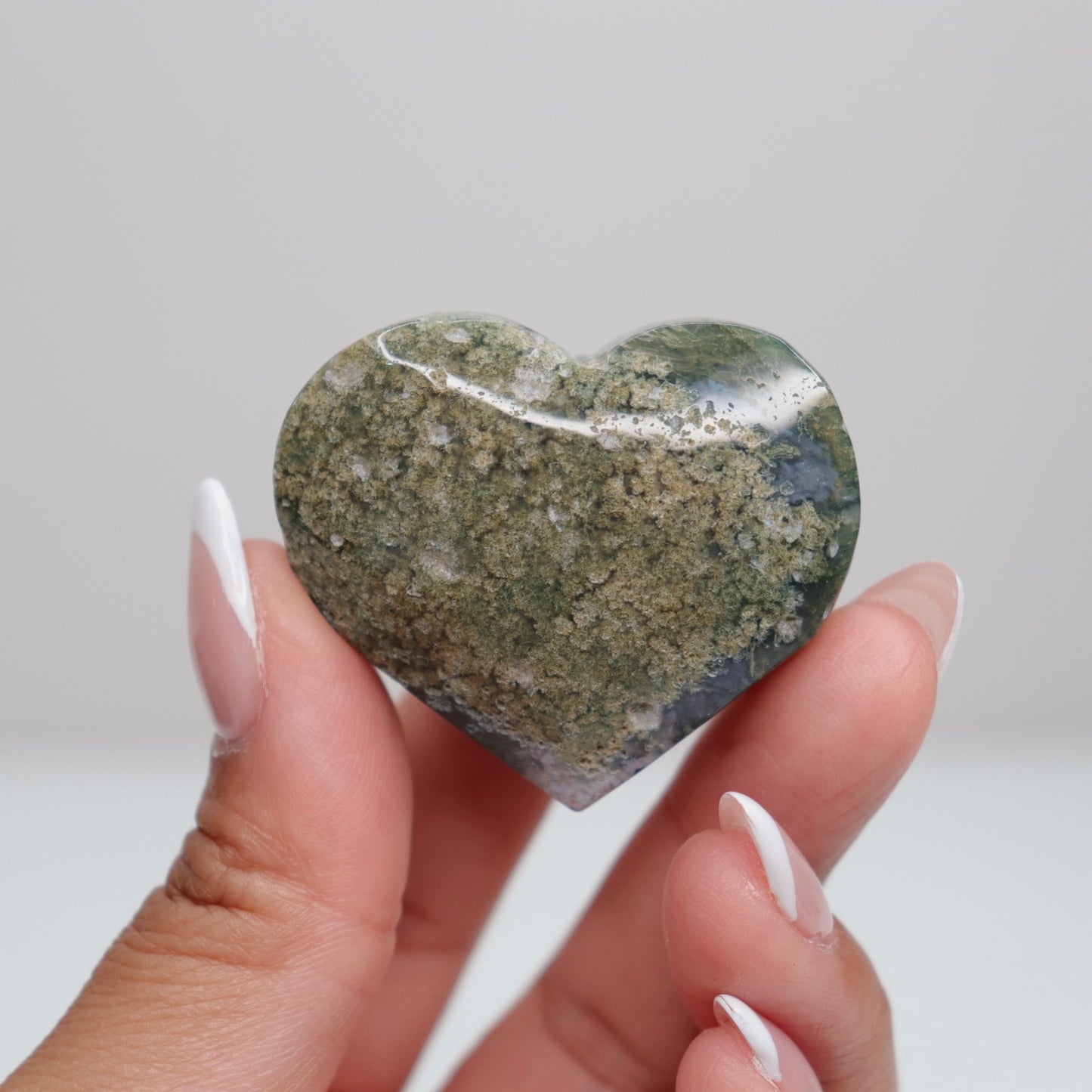 Moss Agate Heart | A