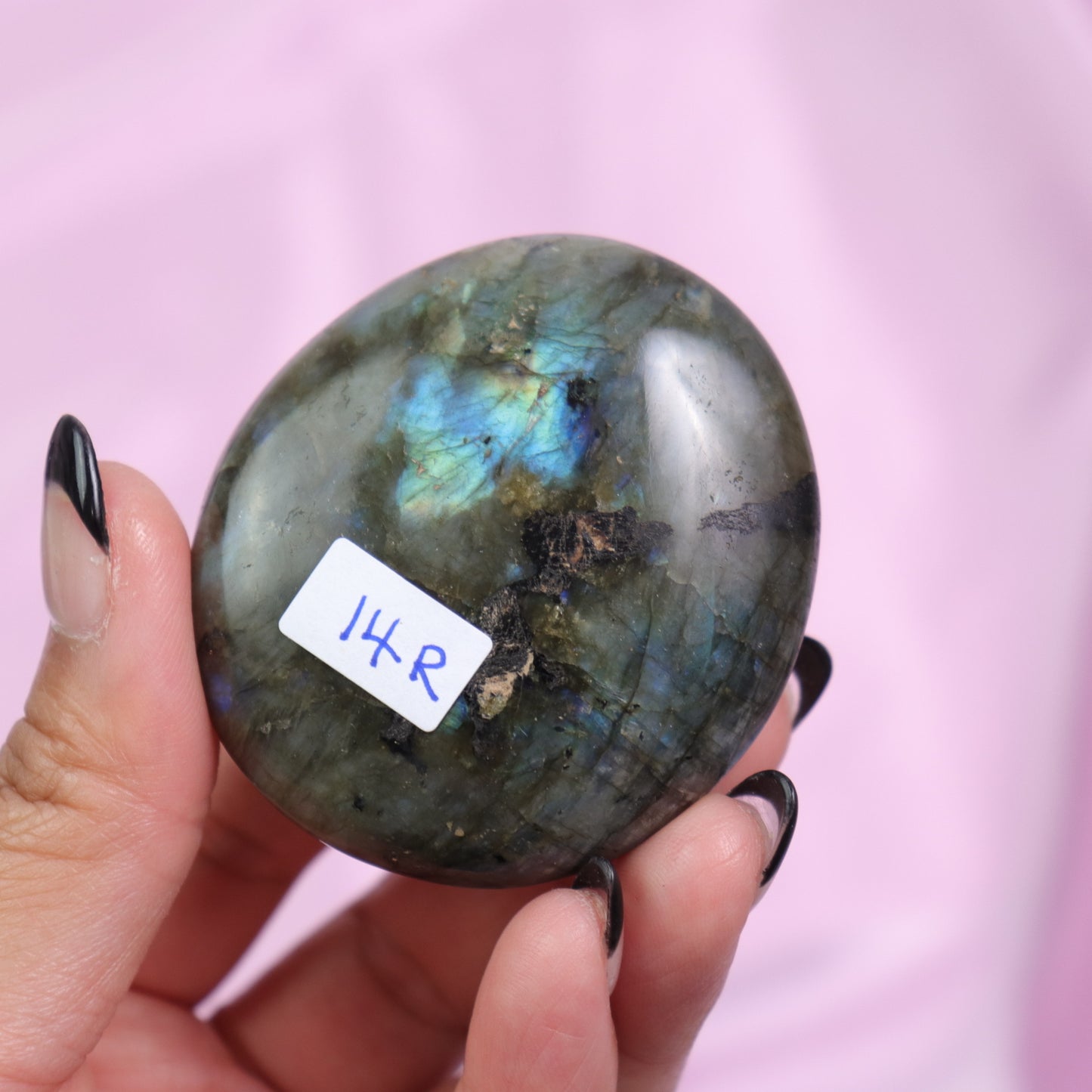Labradorite Palm Stone | 14
