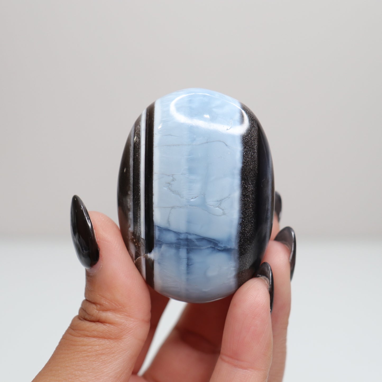 Blue Opal Palm Stone 39
