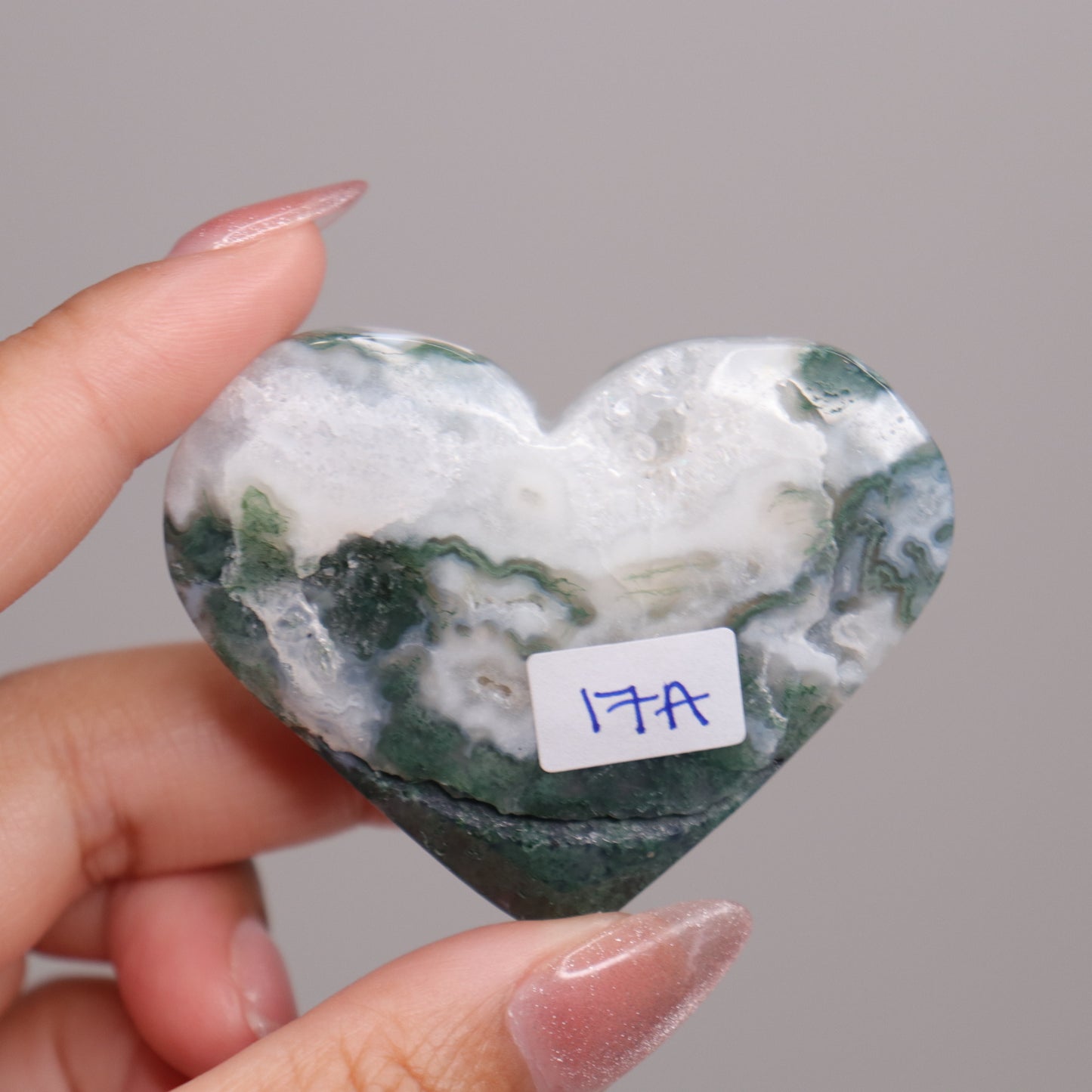 Moss Agate Heart | 8