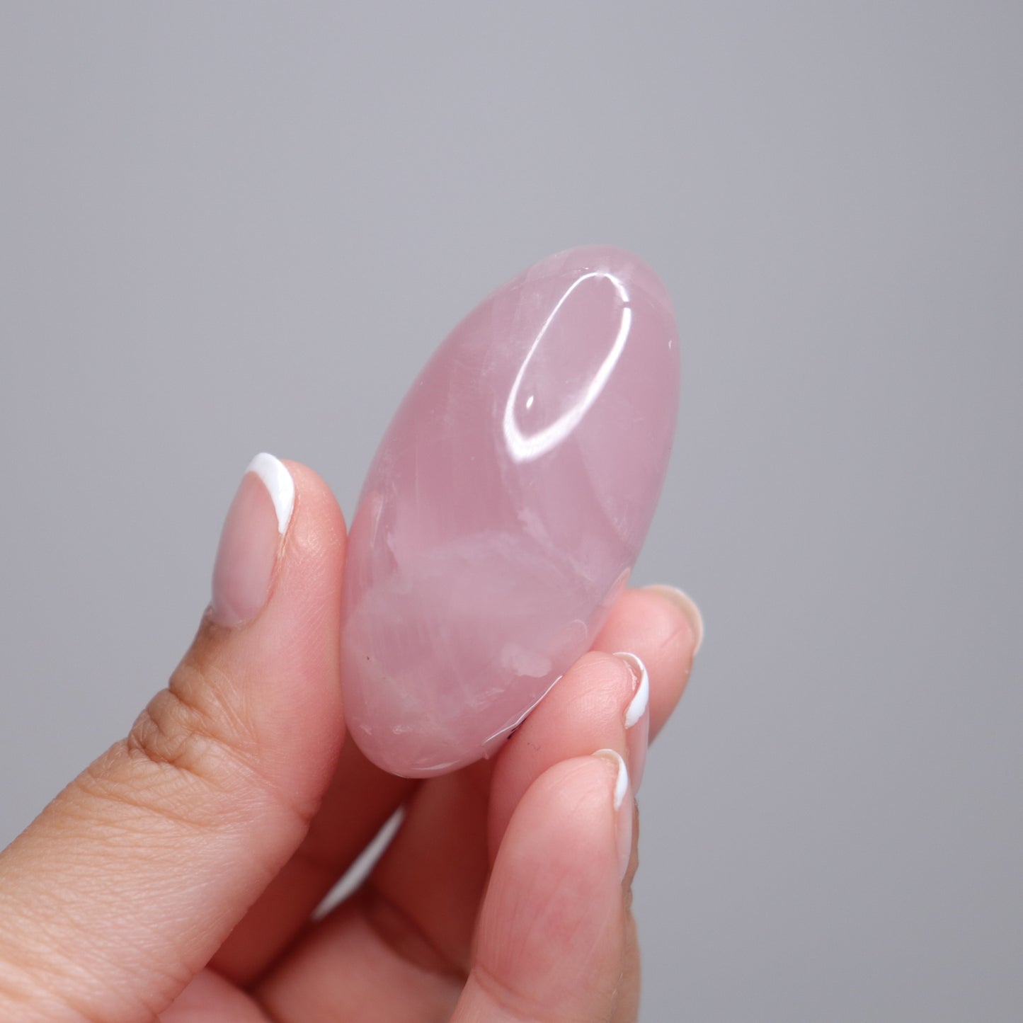 Rose Quartz Palm Stone | 1
