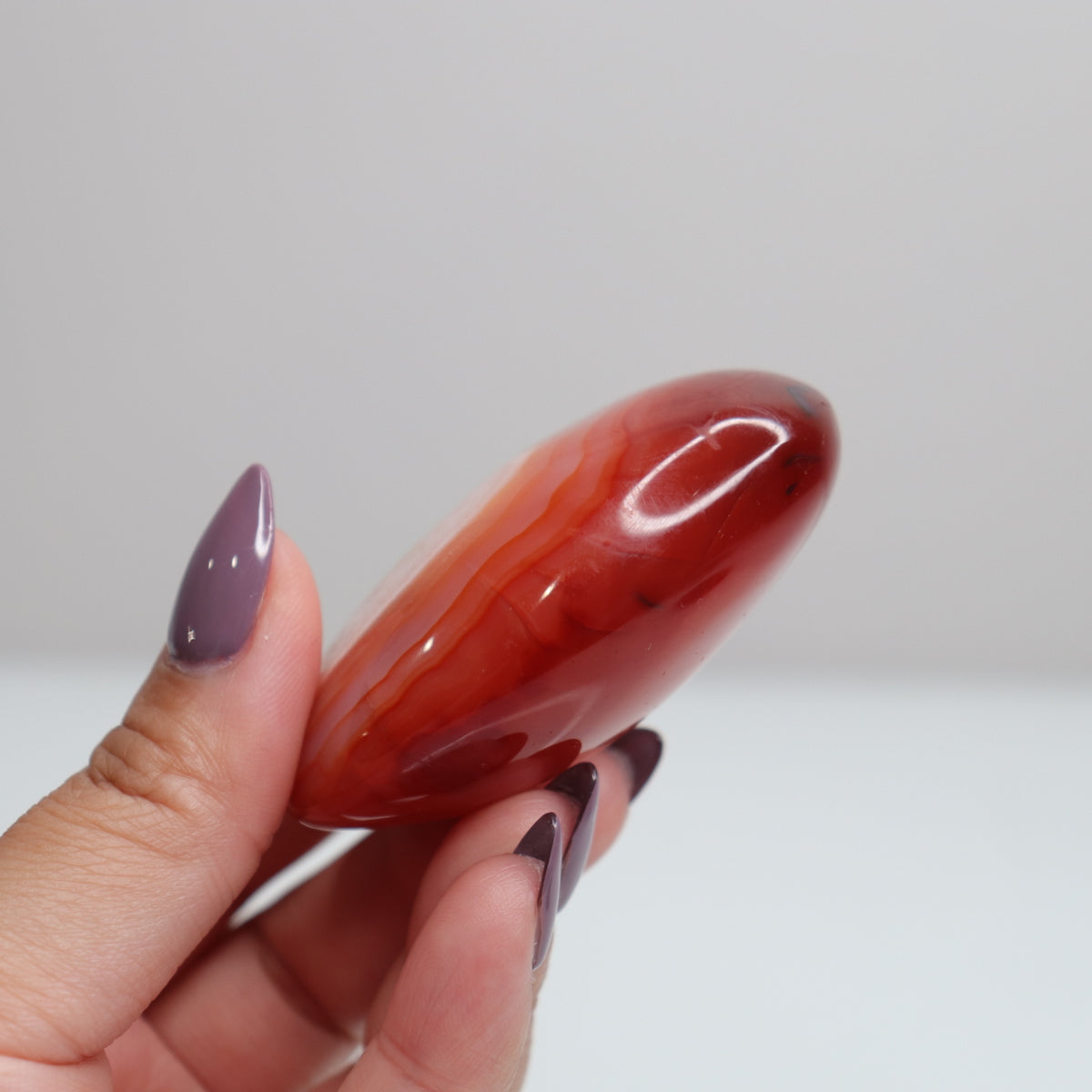 Carnelian Palm Stone 7
