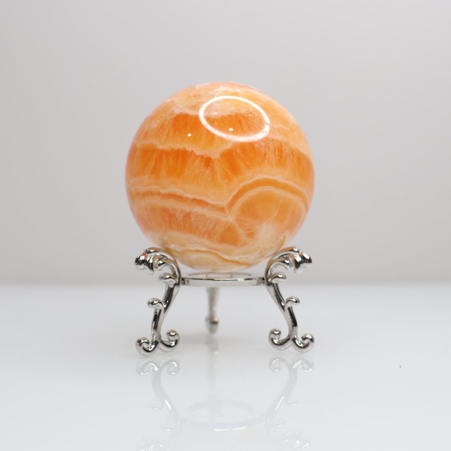 Orange Calcite Sphere | 5