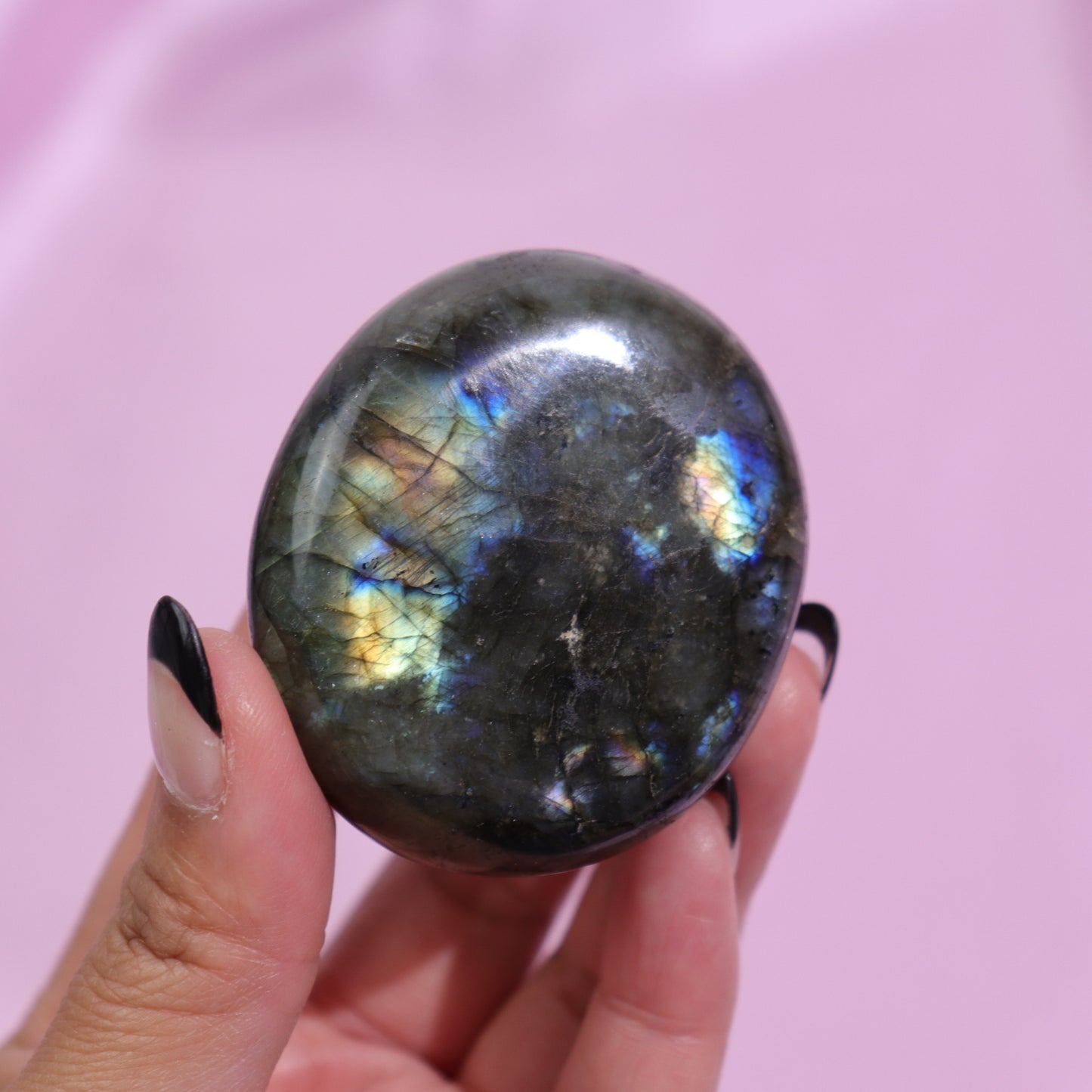 Labradorite Palm Stone | 12