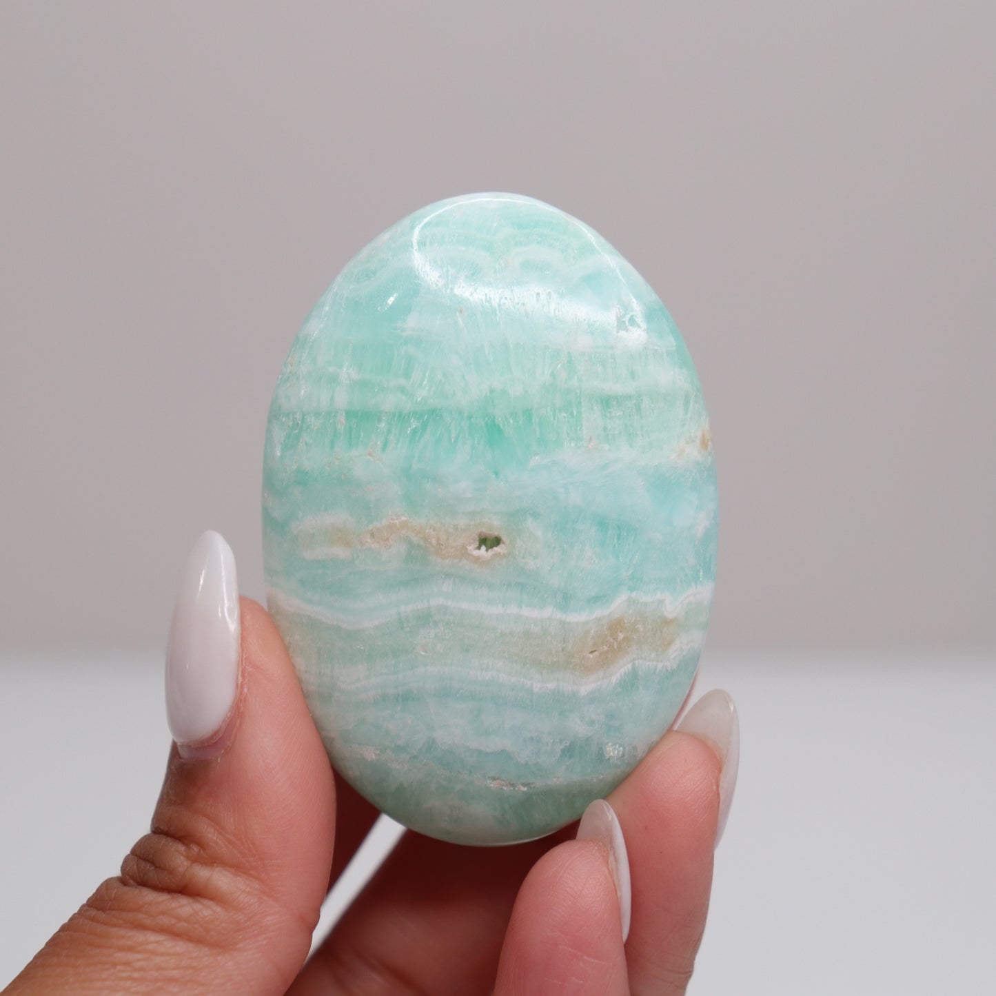 Caribbean Calcite Palm Stone | G