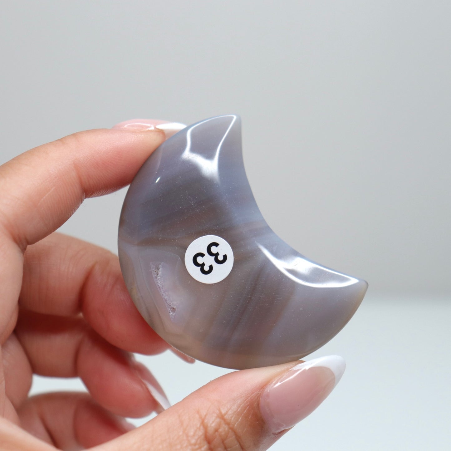 Druzy Agate Moon 33