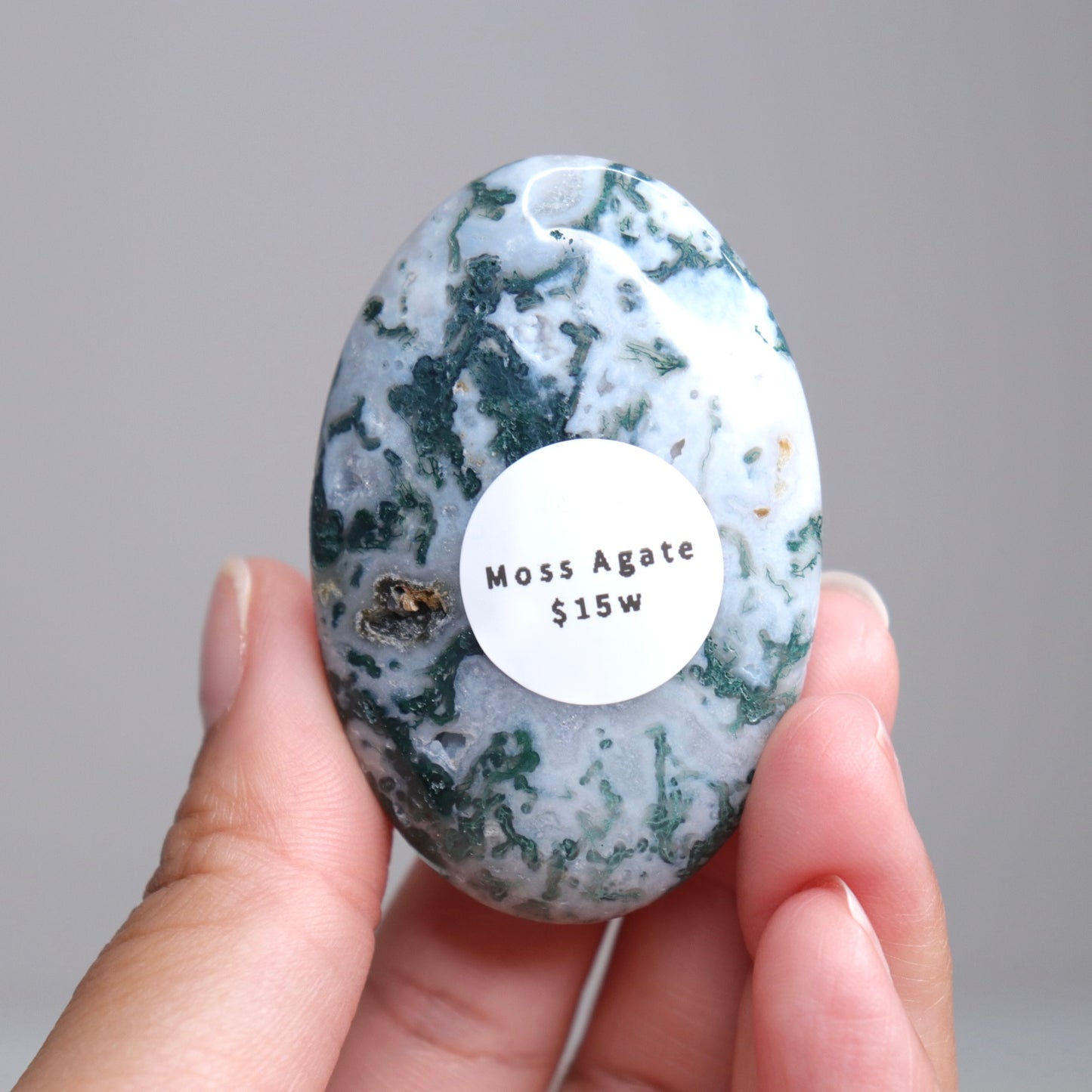 Moss Agate Palm Stone | 3