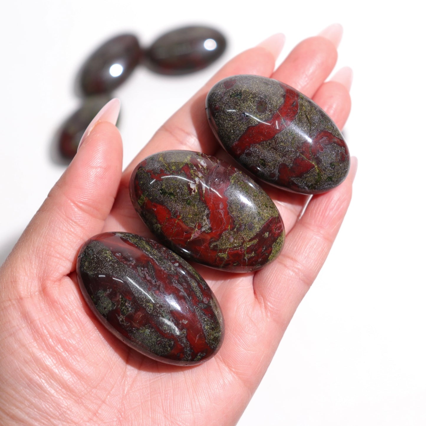 Dragon Bloodstone Palm Stones