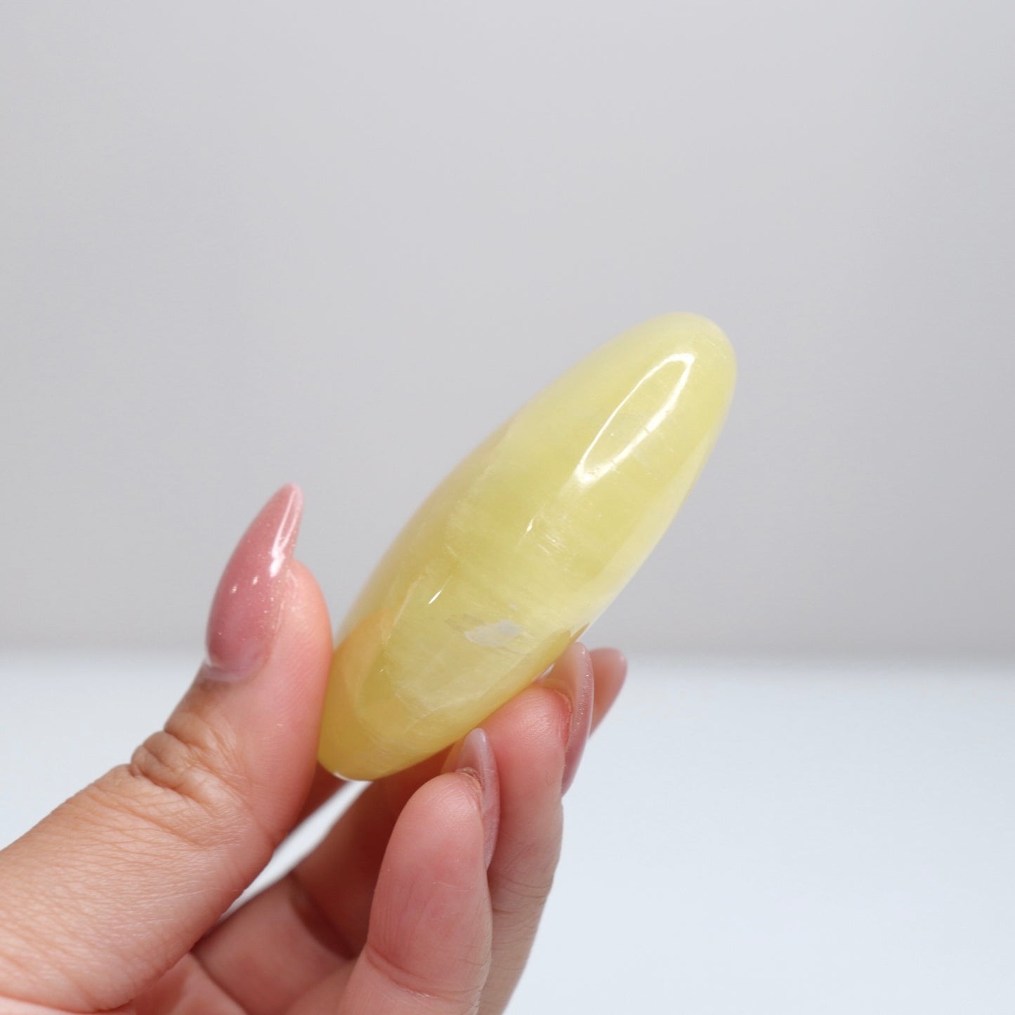 Lemon Calcite Palm Stone | 52