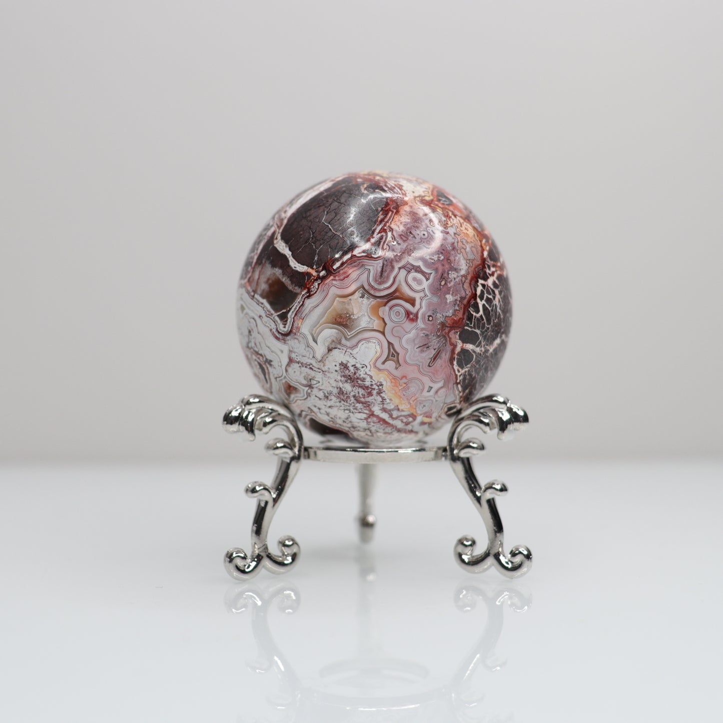 Mexican Lace Agate Sphere | 8