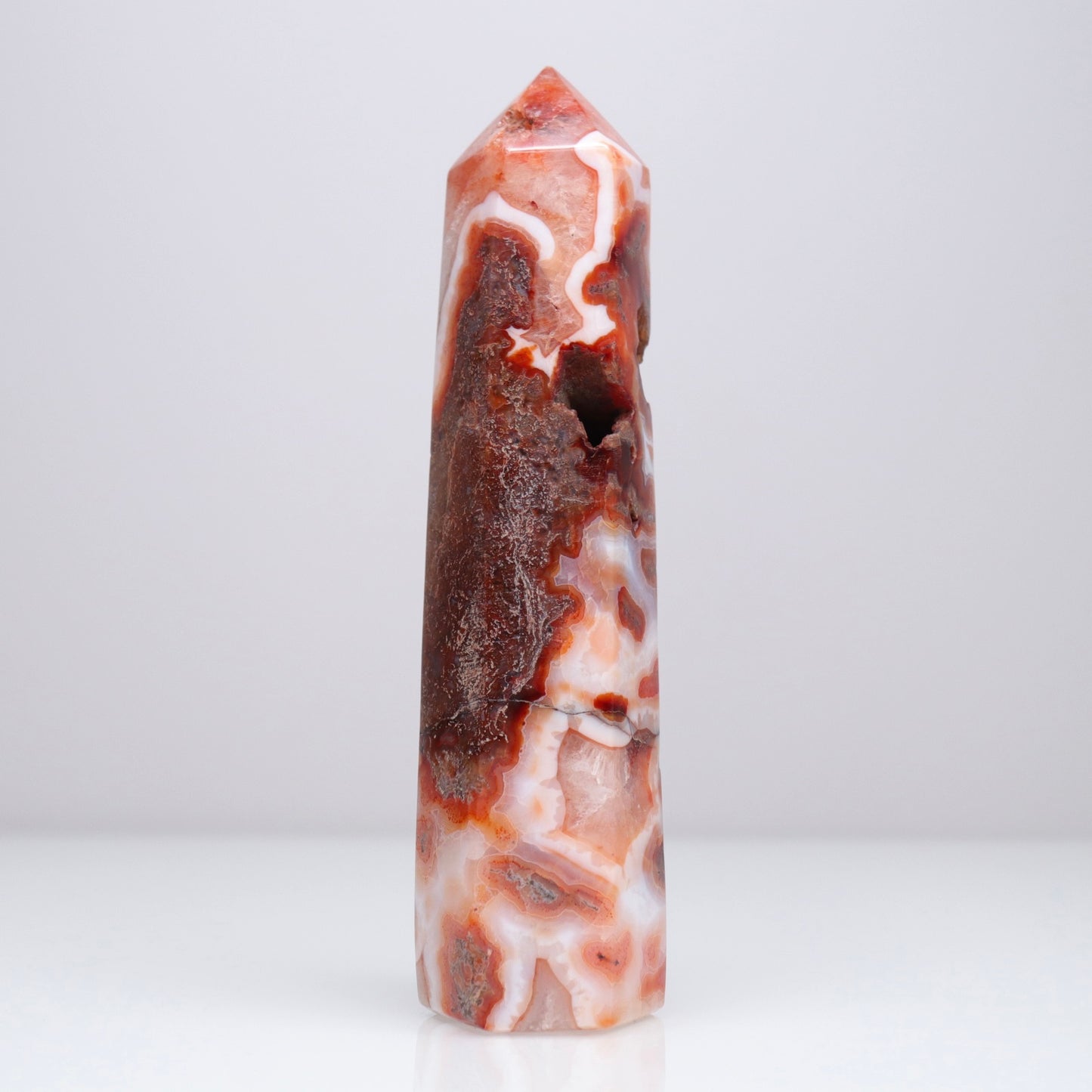 Carnelian X Moss Agate Tower | 1*
