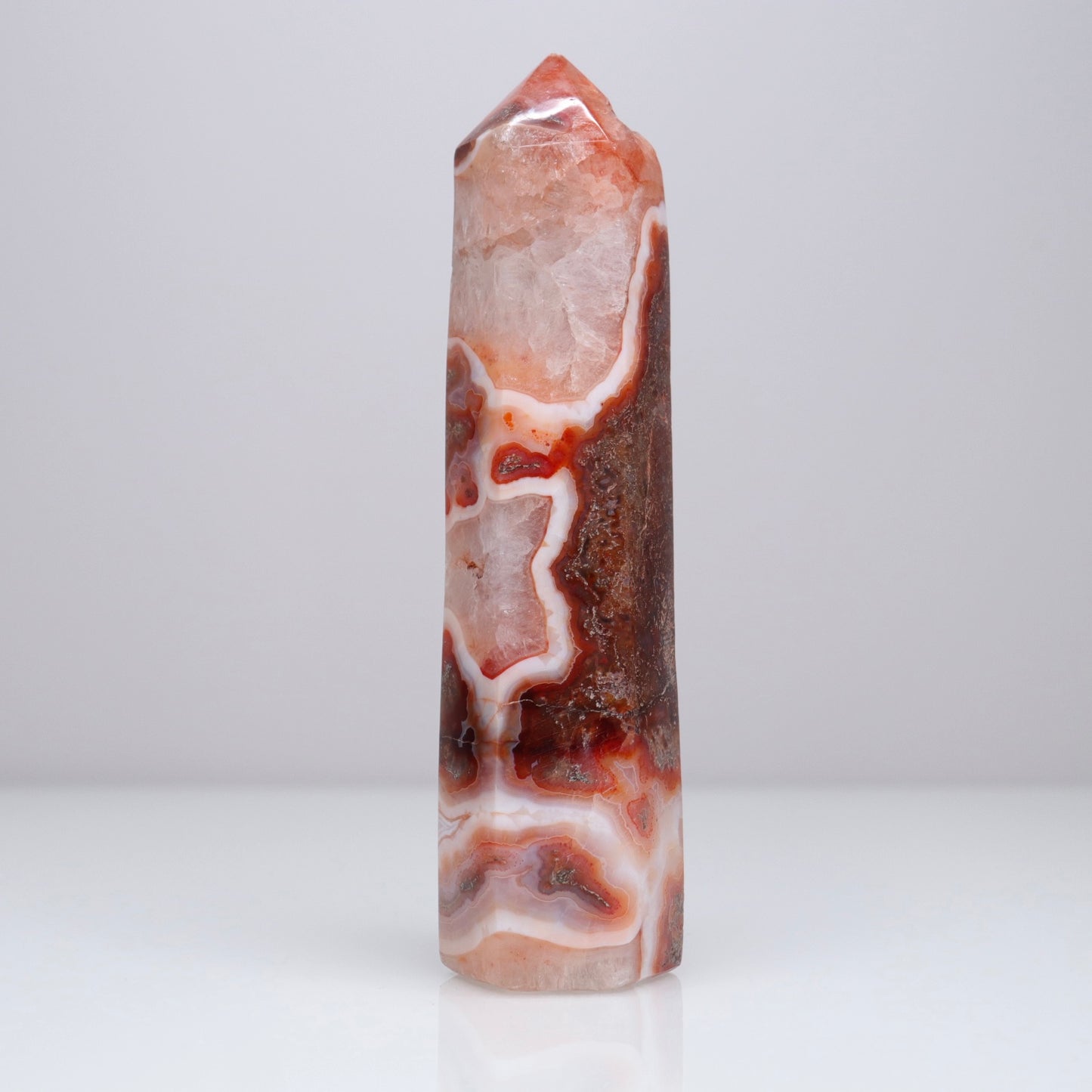 Carnelian X Moss Agate Tower | 1*