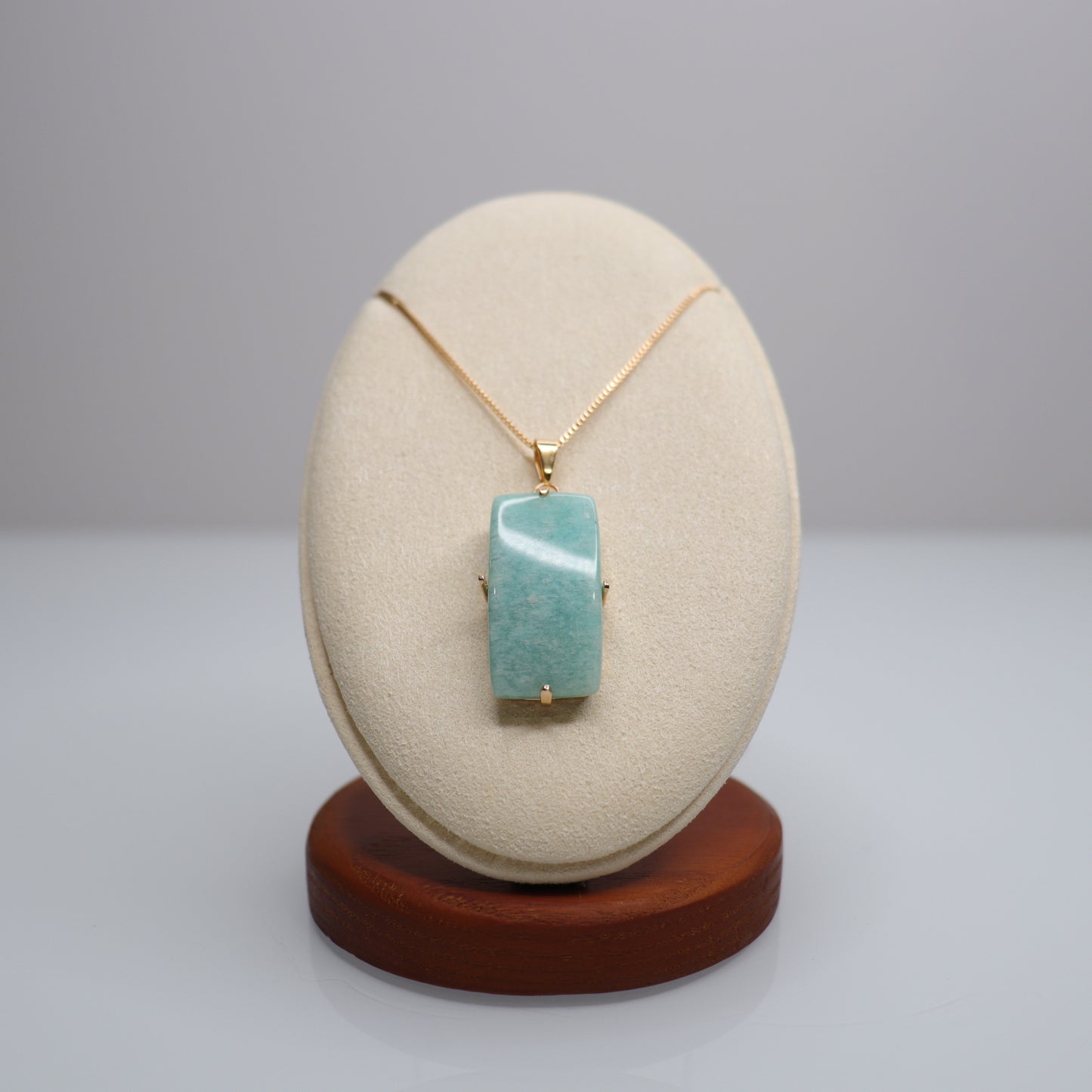 18k Gold Plated Amazonite Necklace | 1