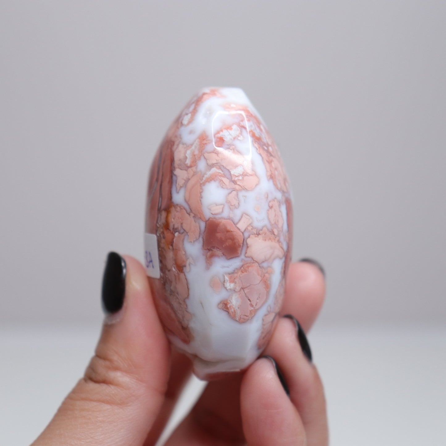 Pink Agate Palm Stone | 6