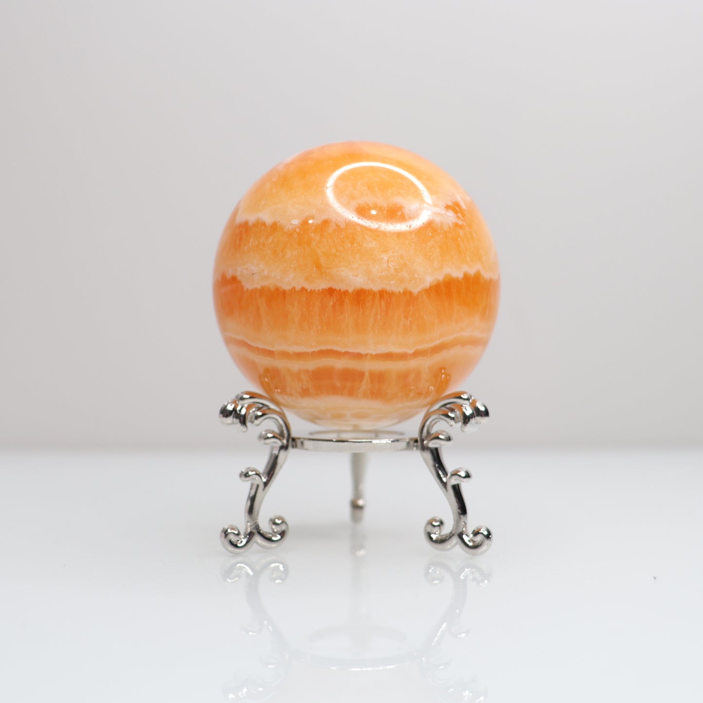 Orange Calcite Sphere | 5